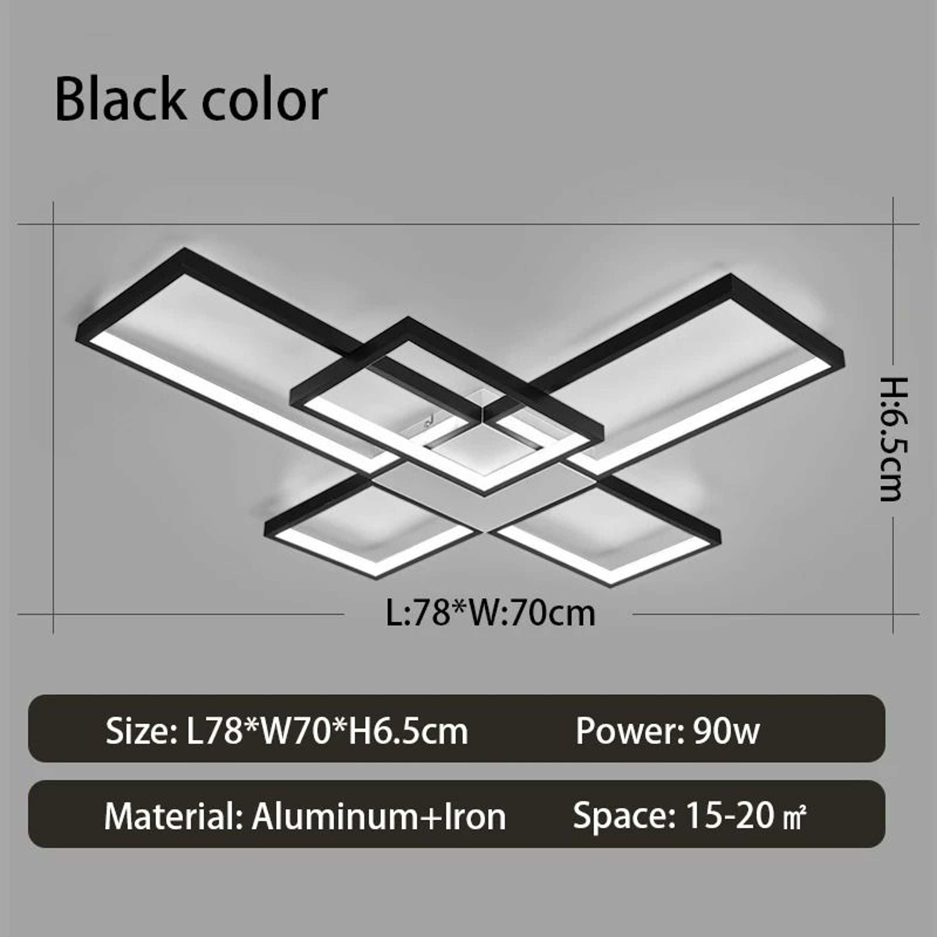 LuxeGlow Modern LED Ceiling Light 7