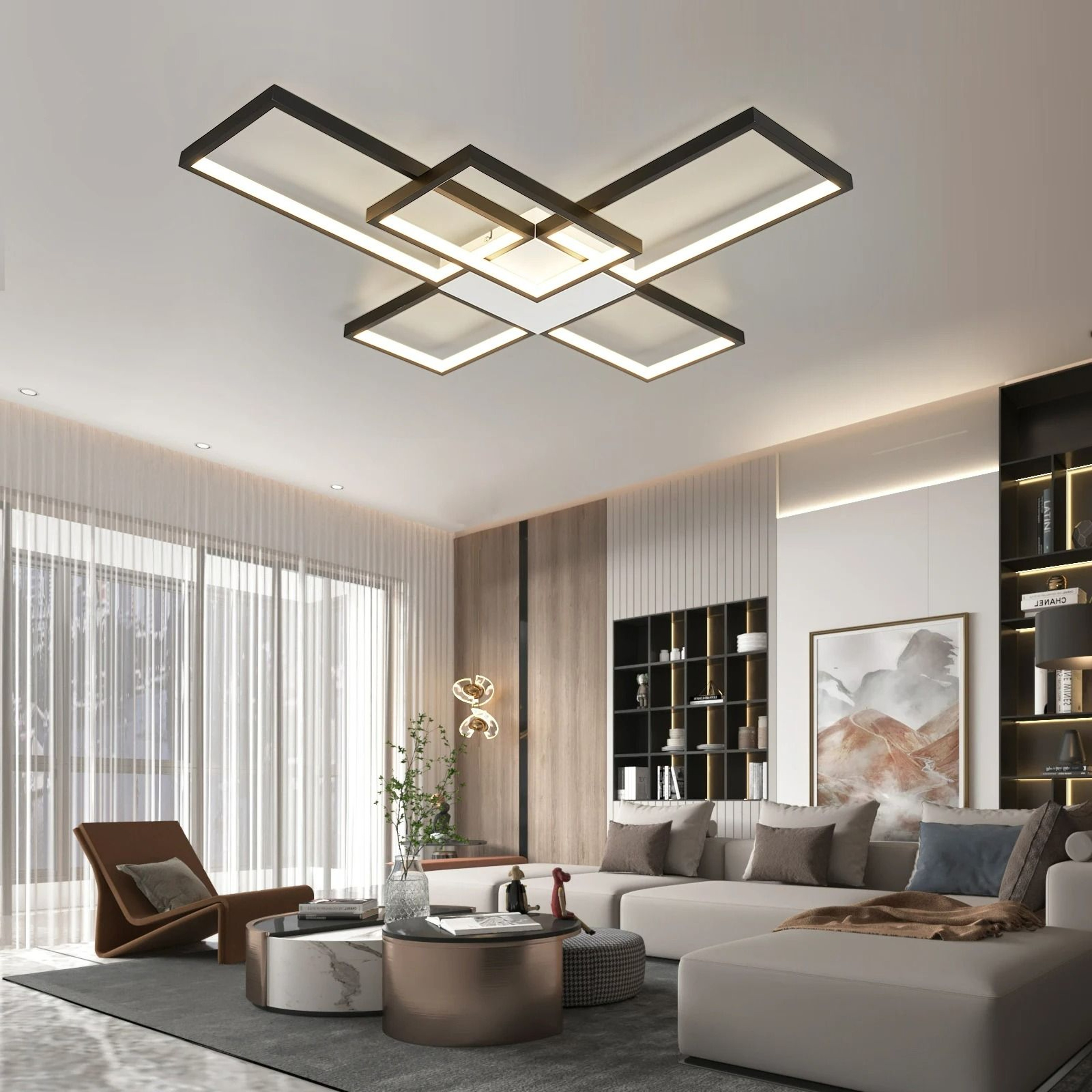 LuxeGlow Modern LED Ceiling Light 0