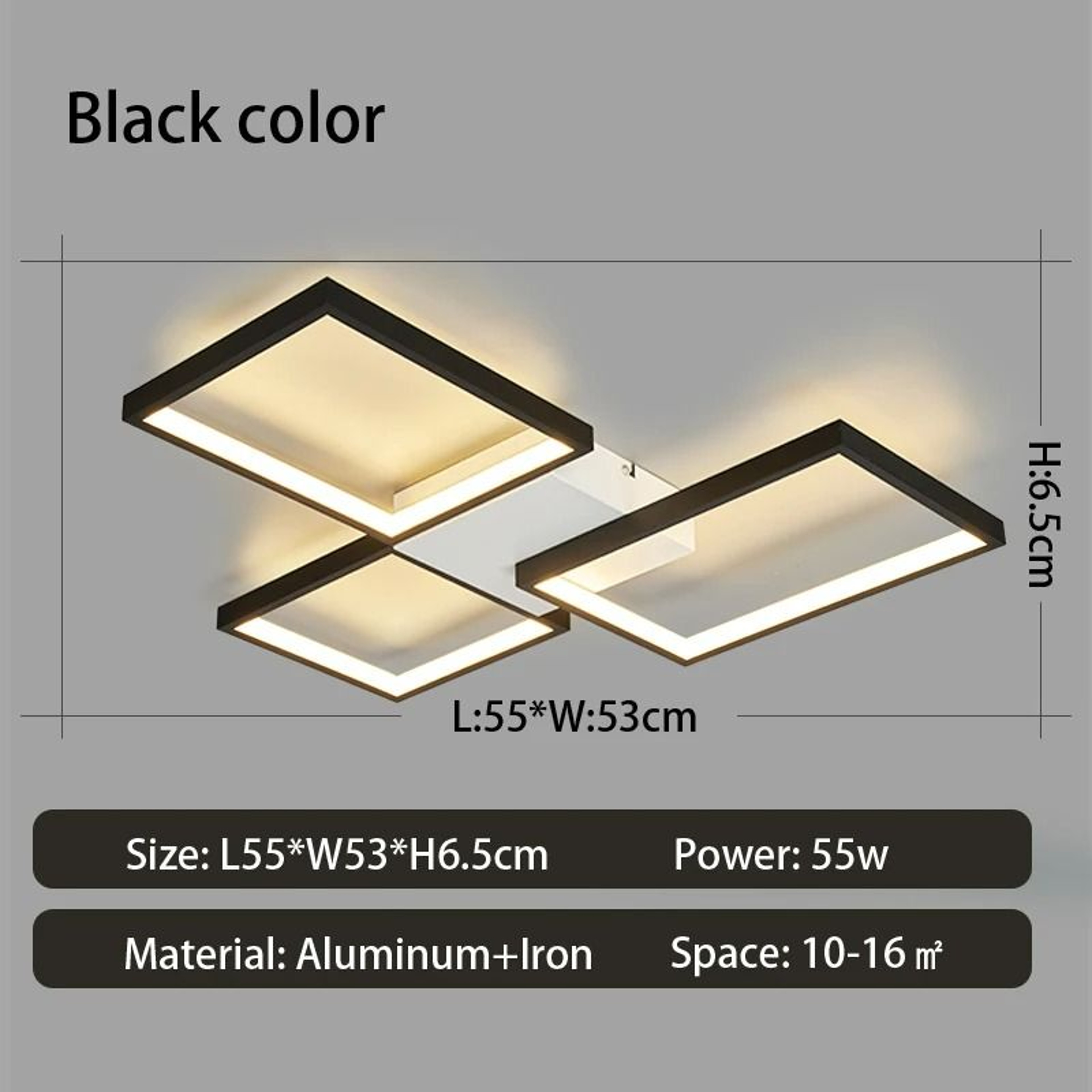LuxeGlow Modern LED Ceiling Light 8