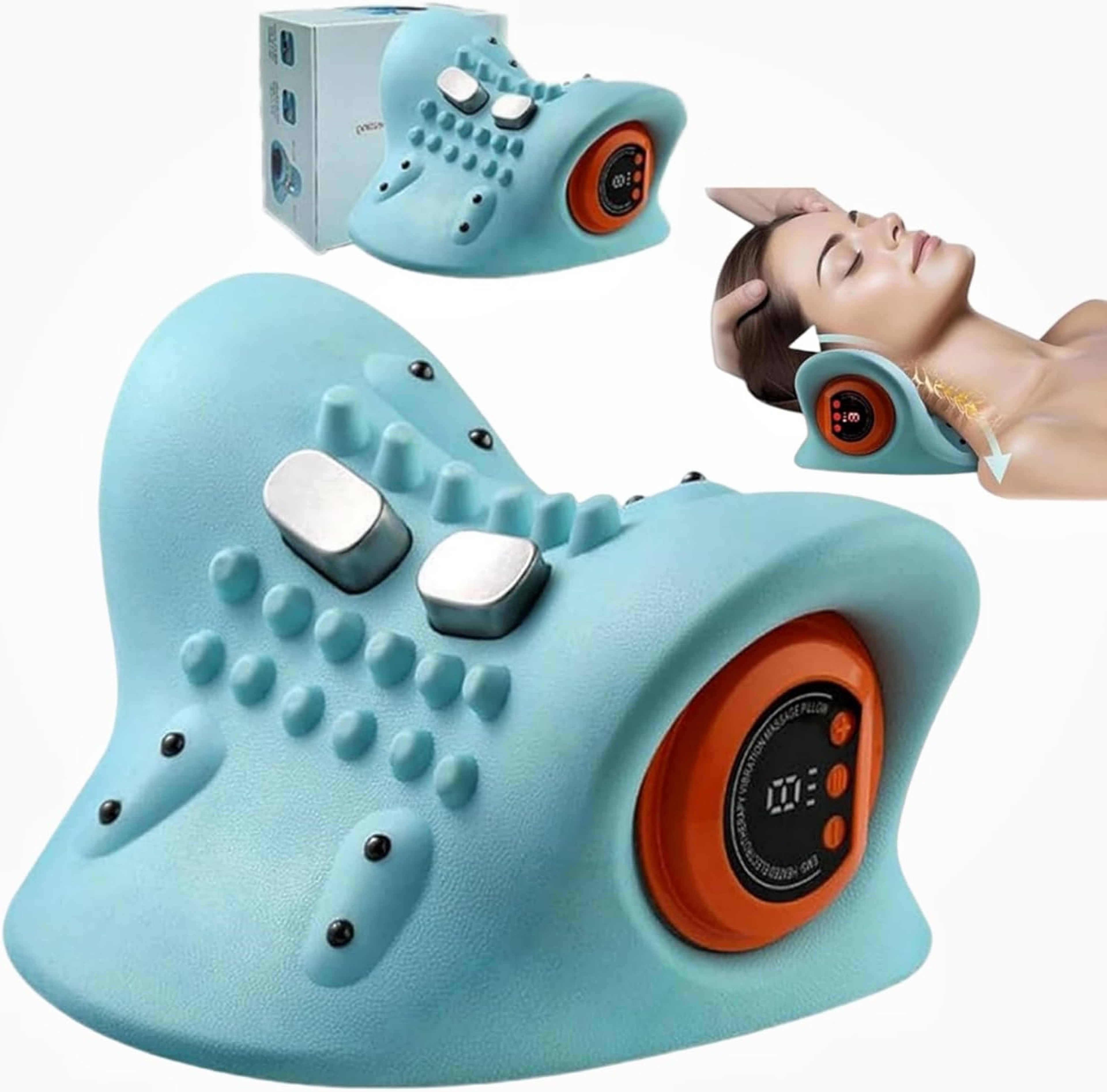 Electric Neck Massager With Airbag Traction And Infrared Heat 1