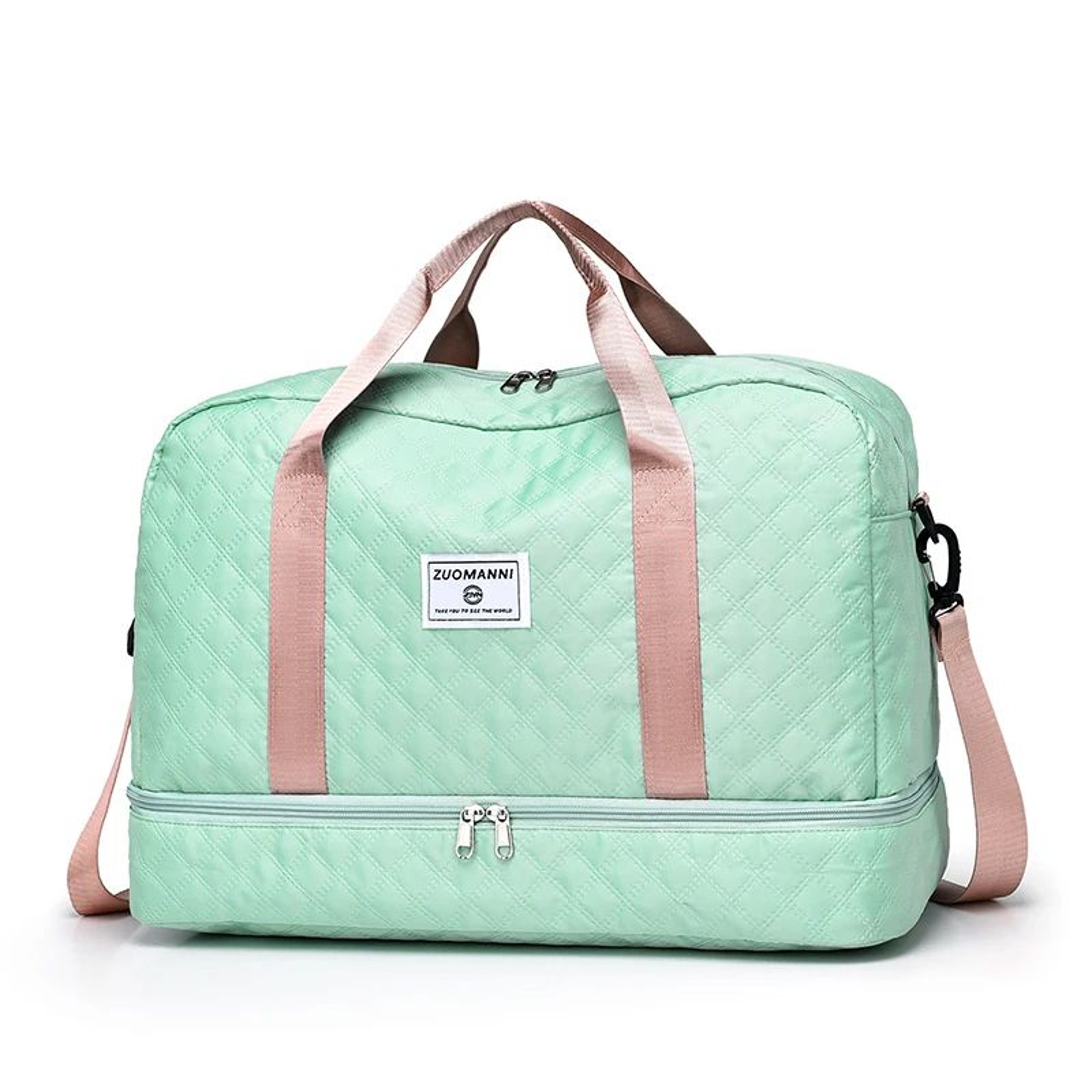Lightweight Travel Duffel Bag  Large Capacity Portable Weekender  Gym Storage Tote 9