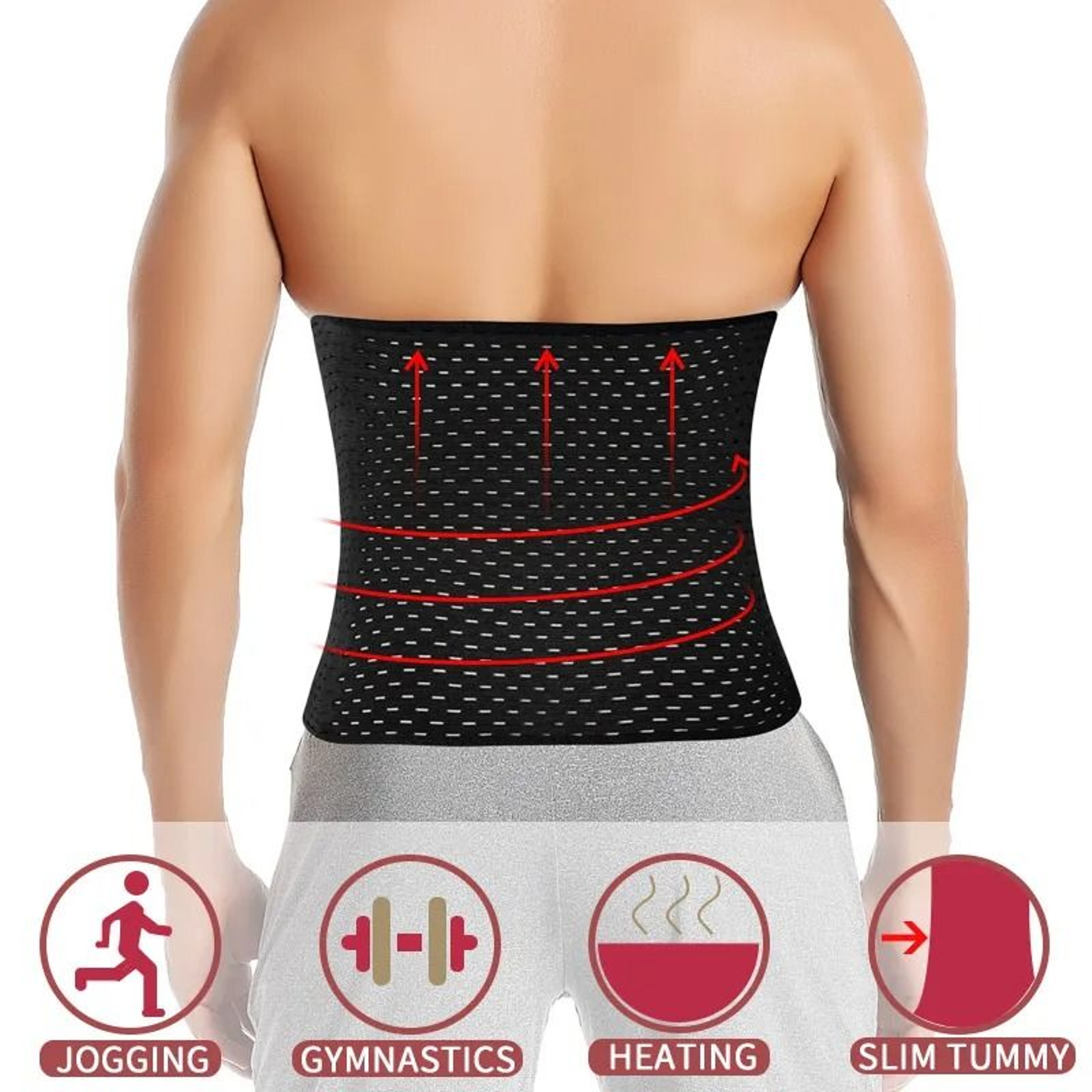 High Compression Waist Trainer Belt For Men With Adjustable Modeling Straps And Slimming Support 3
