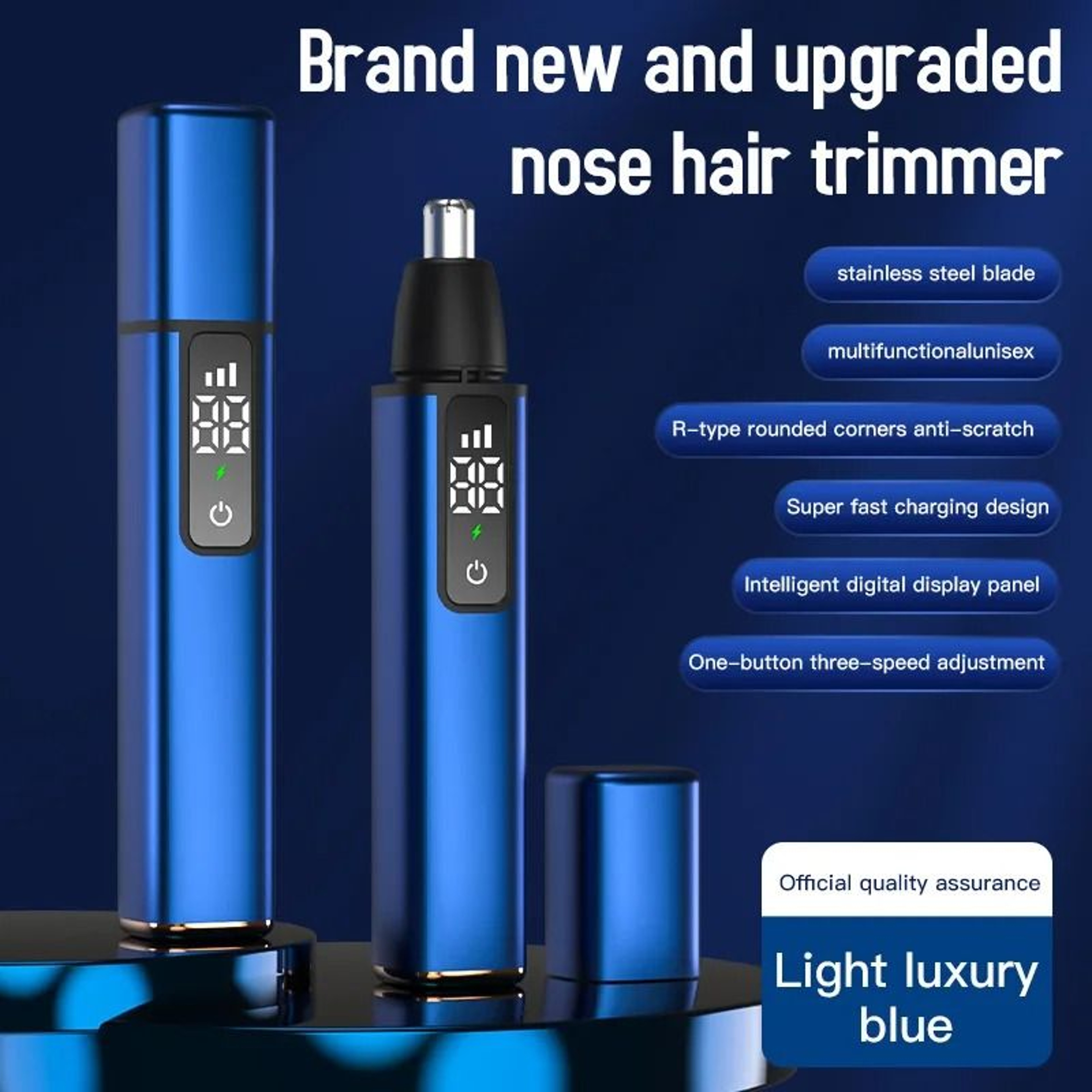 Xiaomi Rechargeable Nose And Ear Hair Trimmer With Touch Screen And Type C Fast Charging 8