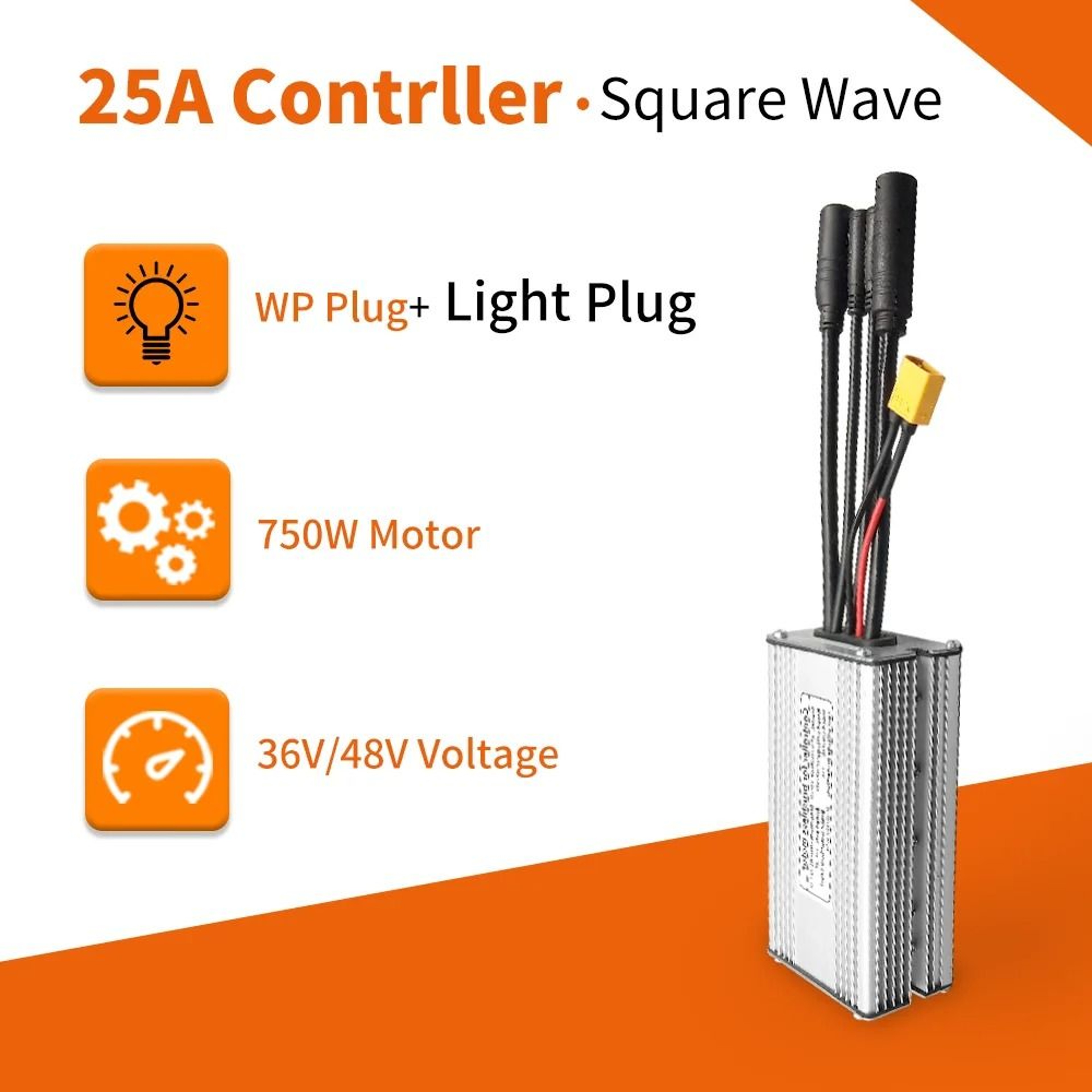 Electric Bike KT Controller 36V 48V Waterproof Brushless 250W 350W 500W 1000W With Light Function 19