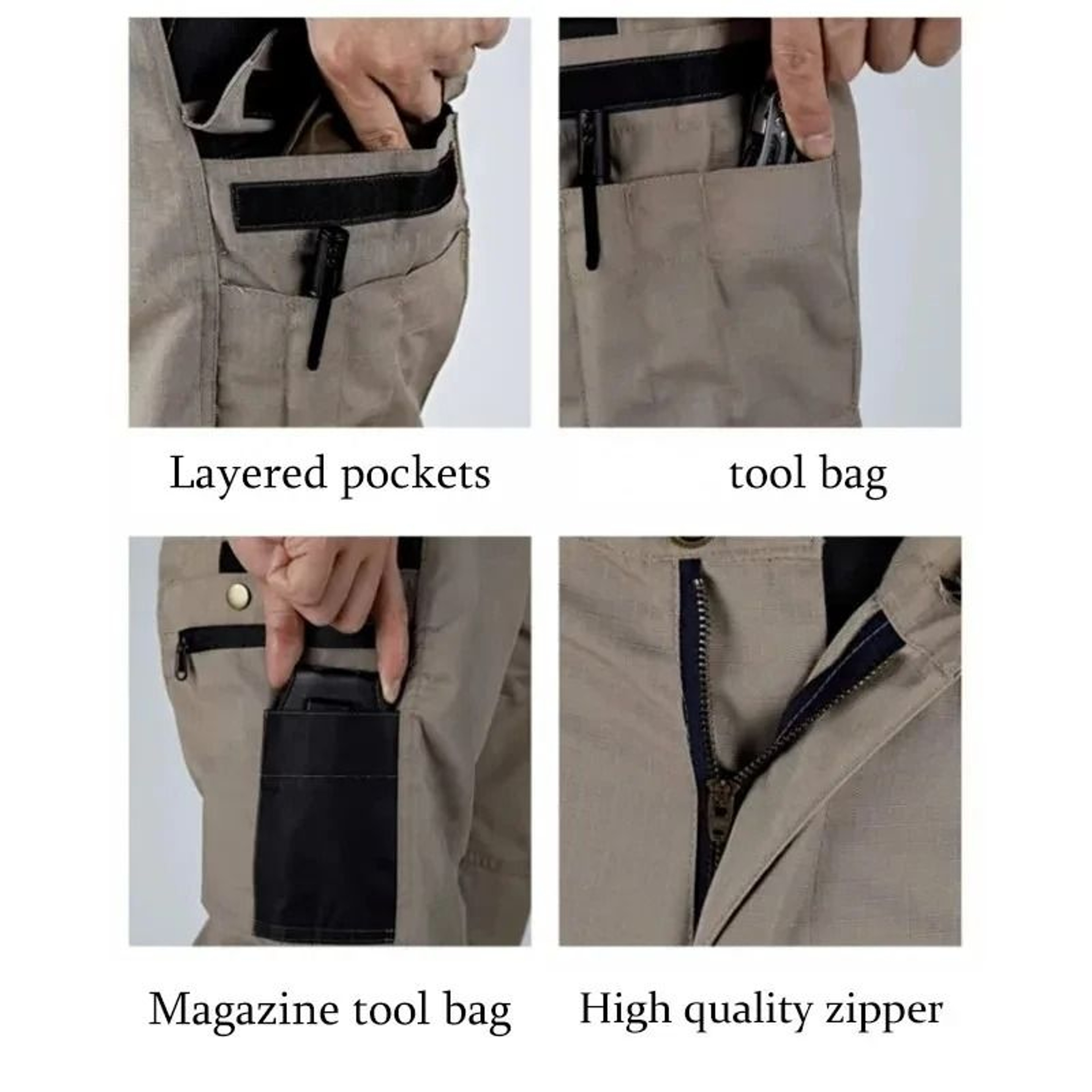 Tactical Cargo Pants Men Waterproof Multi Pocket Wear Resistant Outdoor Combat Trousers 5