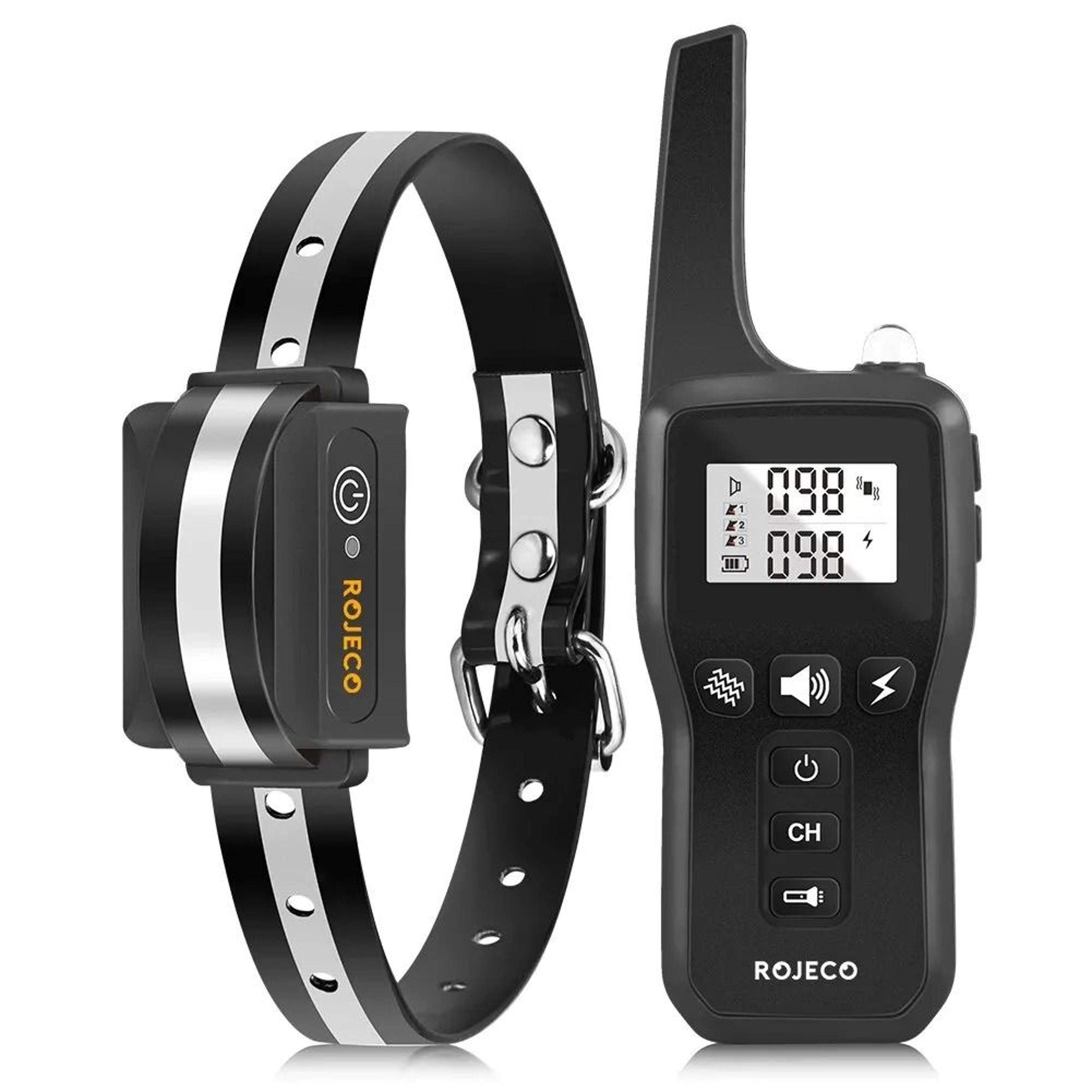 ROJECO 1000m Electric Dog Training Collar With Waterproof Remote 7