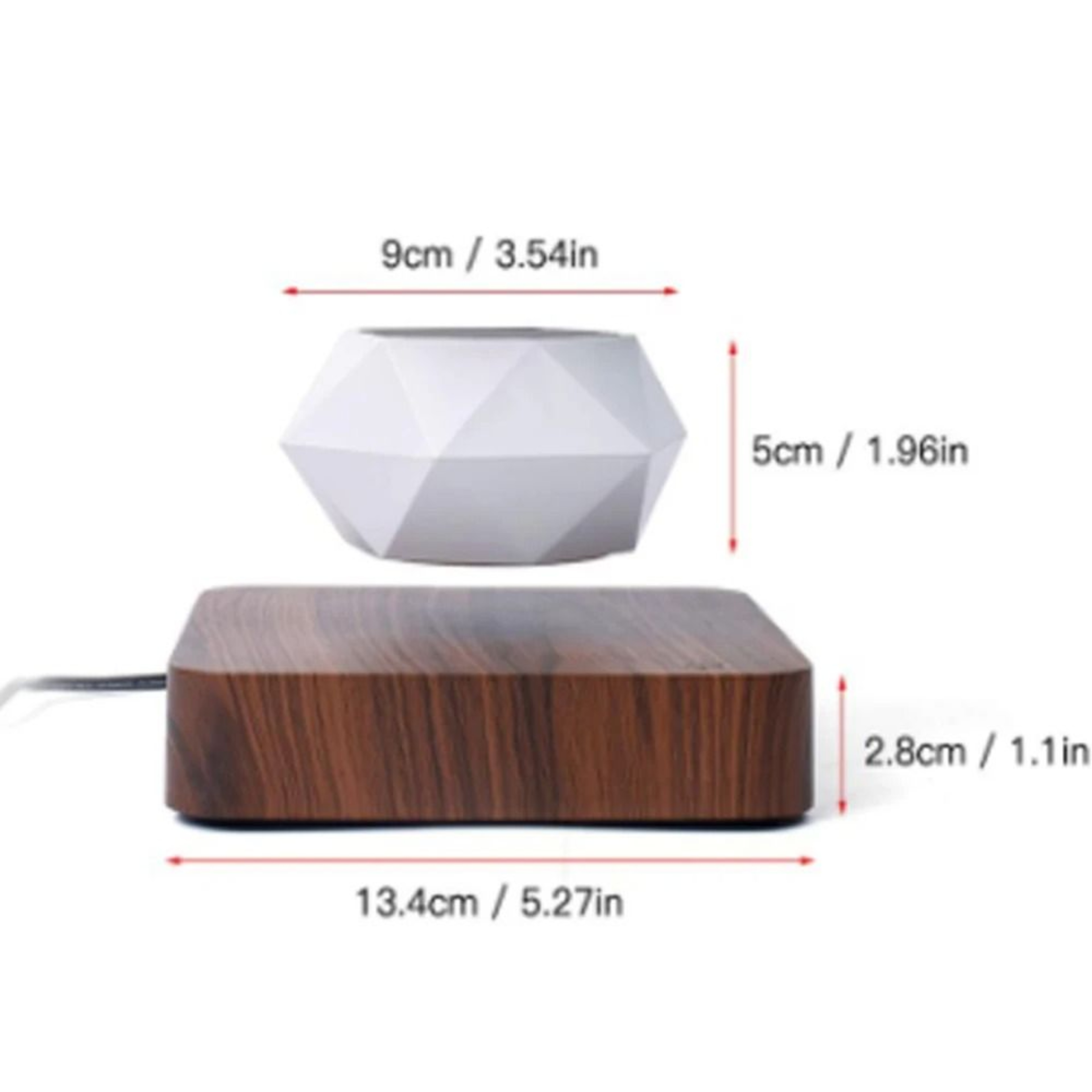 Levitating Air Bonsai Pot Rotation Flower Pot Planter Magnetic Suspension Floating Pot 4