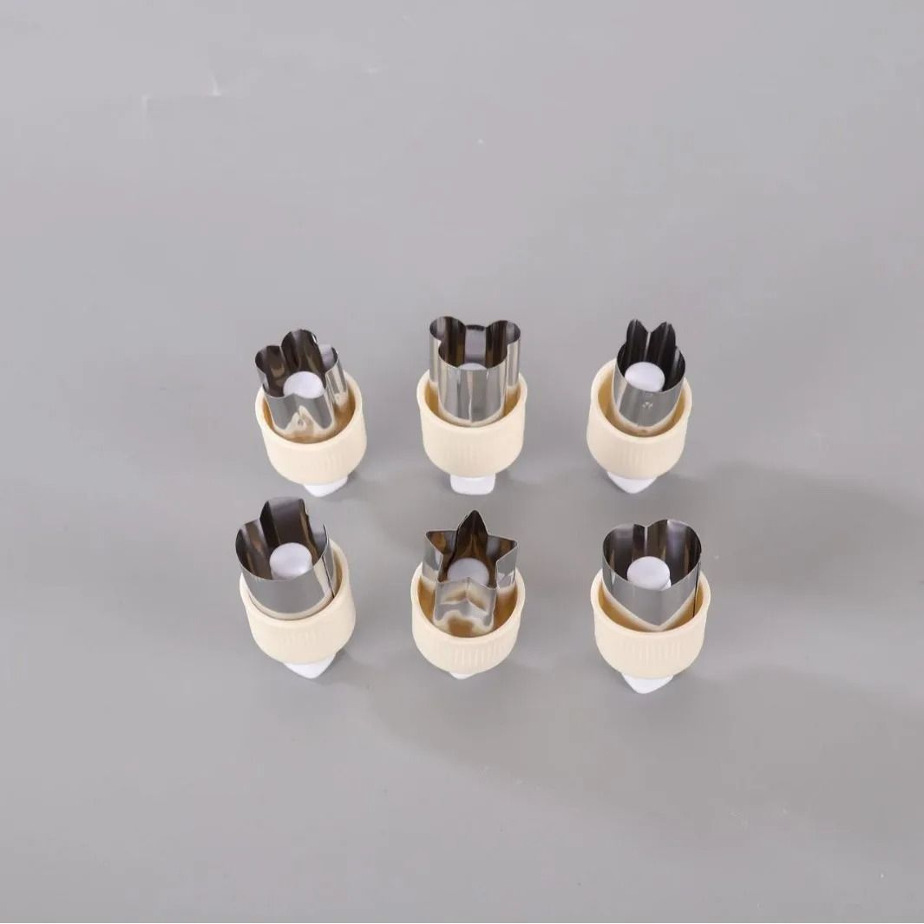 Pressed Fruit Printing Cutting Die 6 Piece Set Stainless Steel Vegetable Biscuit Cutter 12