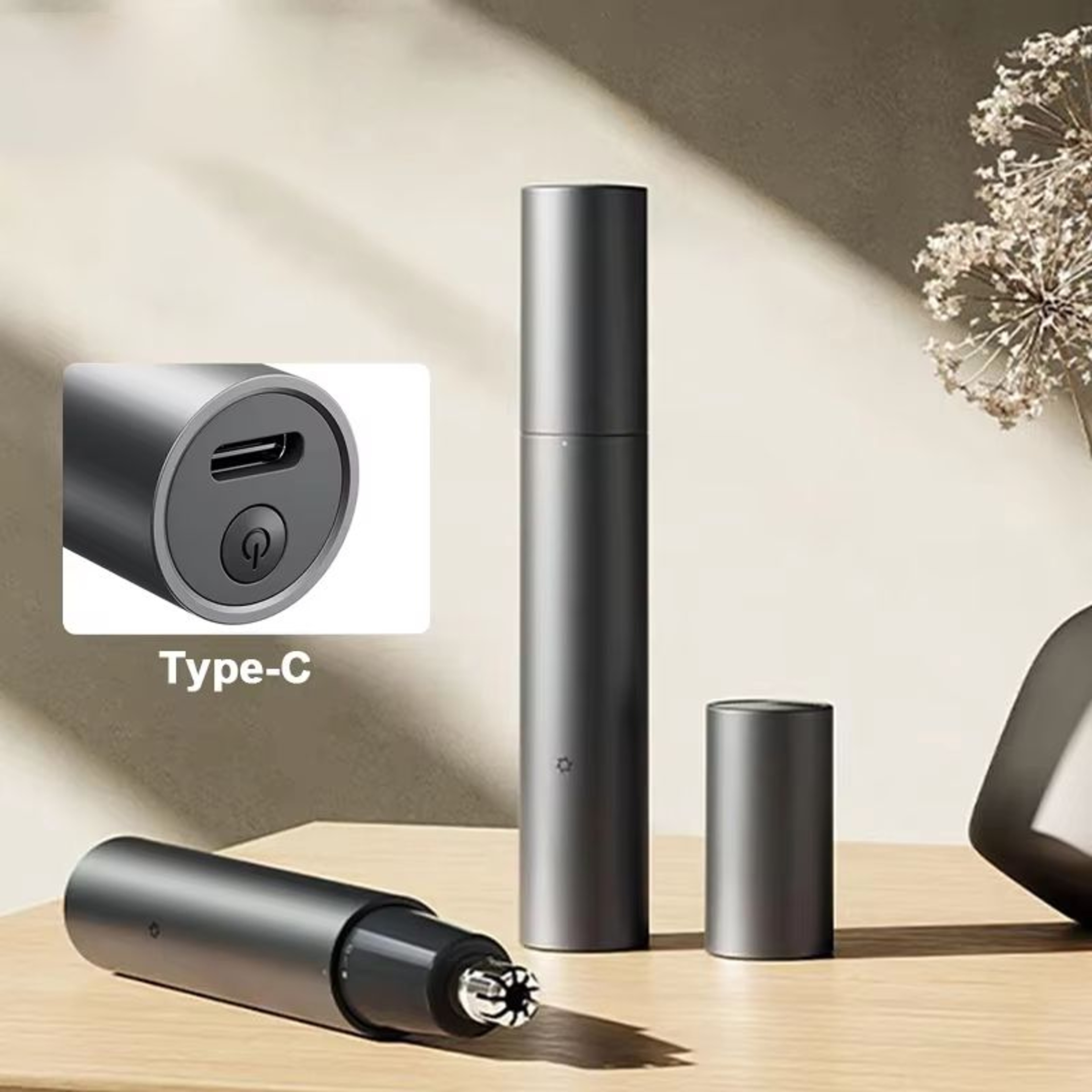 Xiaomi Mijia Electric Nose Hair Trimmer 2024 Rechargeable Mini Nostril Cleaner for Men and Women