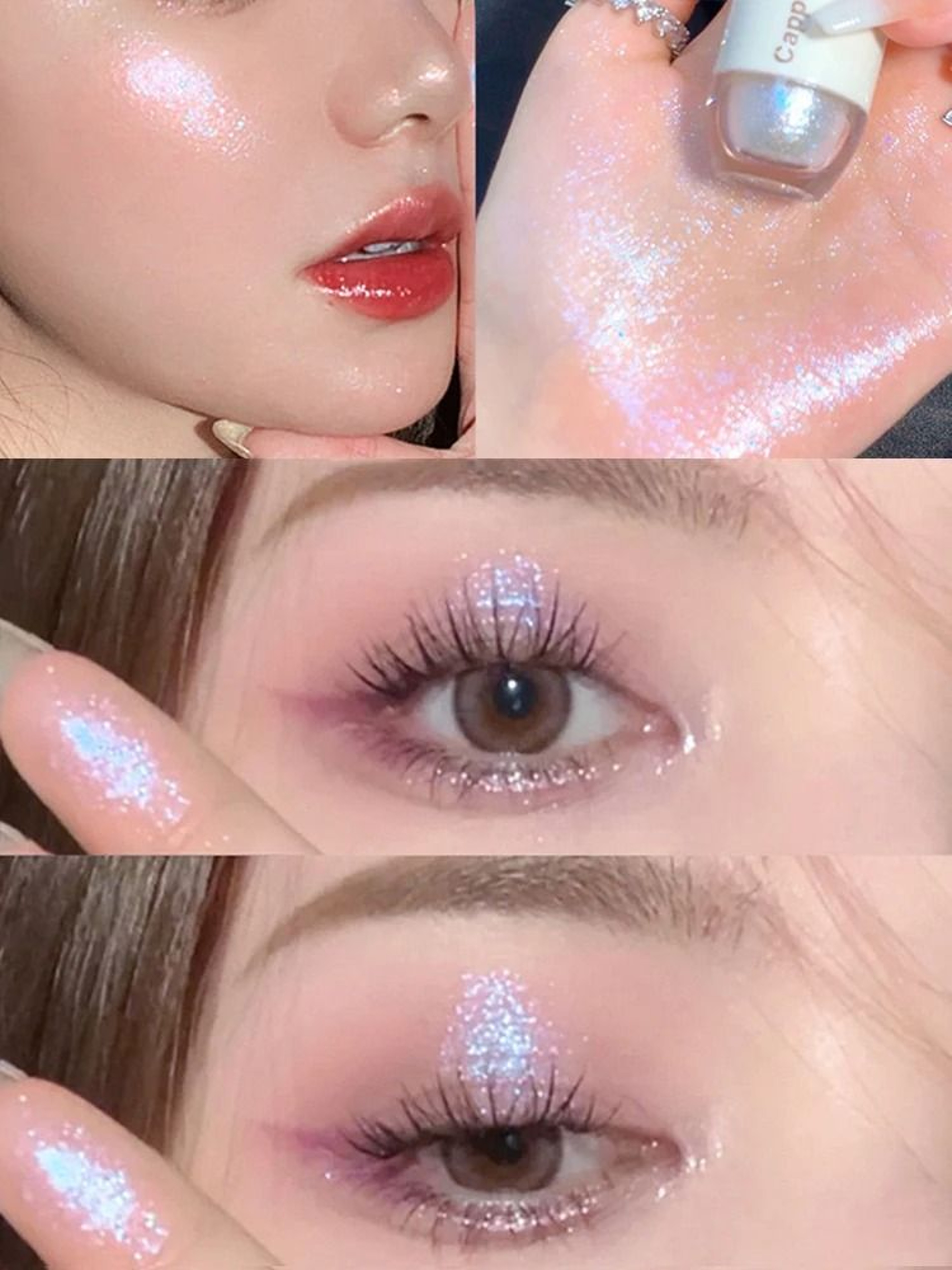 Cappuvini Star Dots Liquid Eyeshadow Pearlescent High Gloss 10