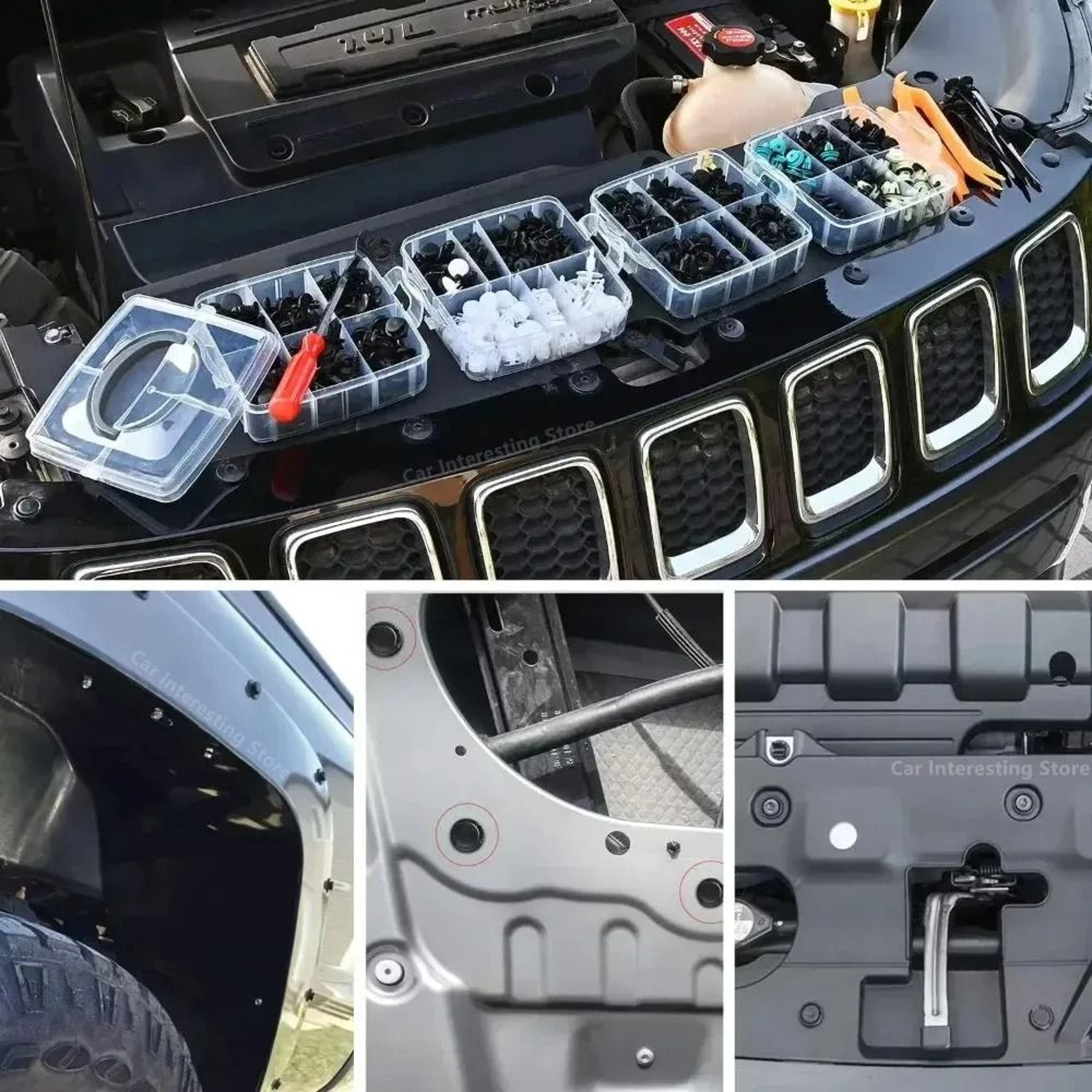 Car Fastener Clip Kit Fender Rivet Retainer Plastic Clips 800pcs 1