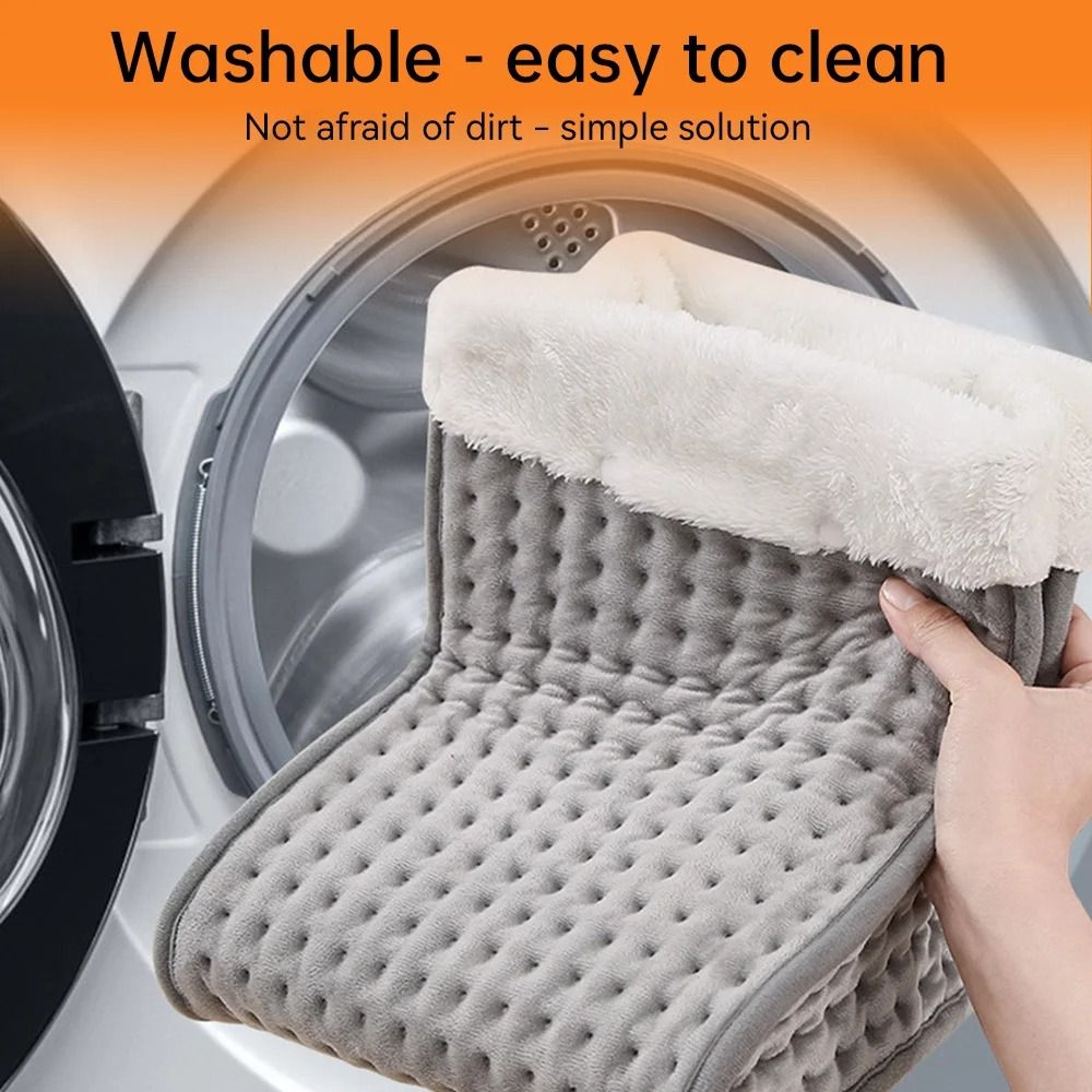 Electric Heated Foot Warmer Plush Heating Pad With Adjustable Temperature 2