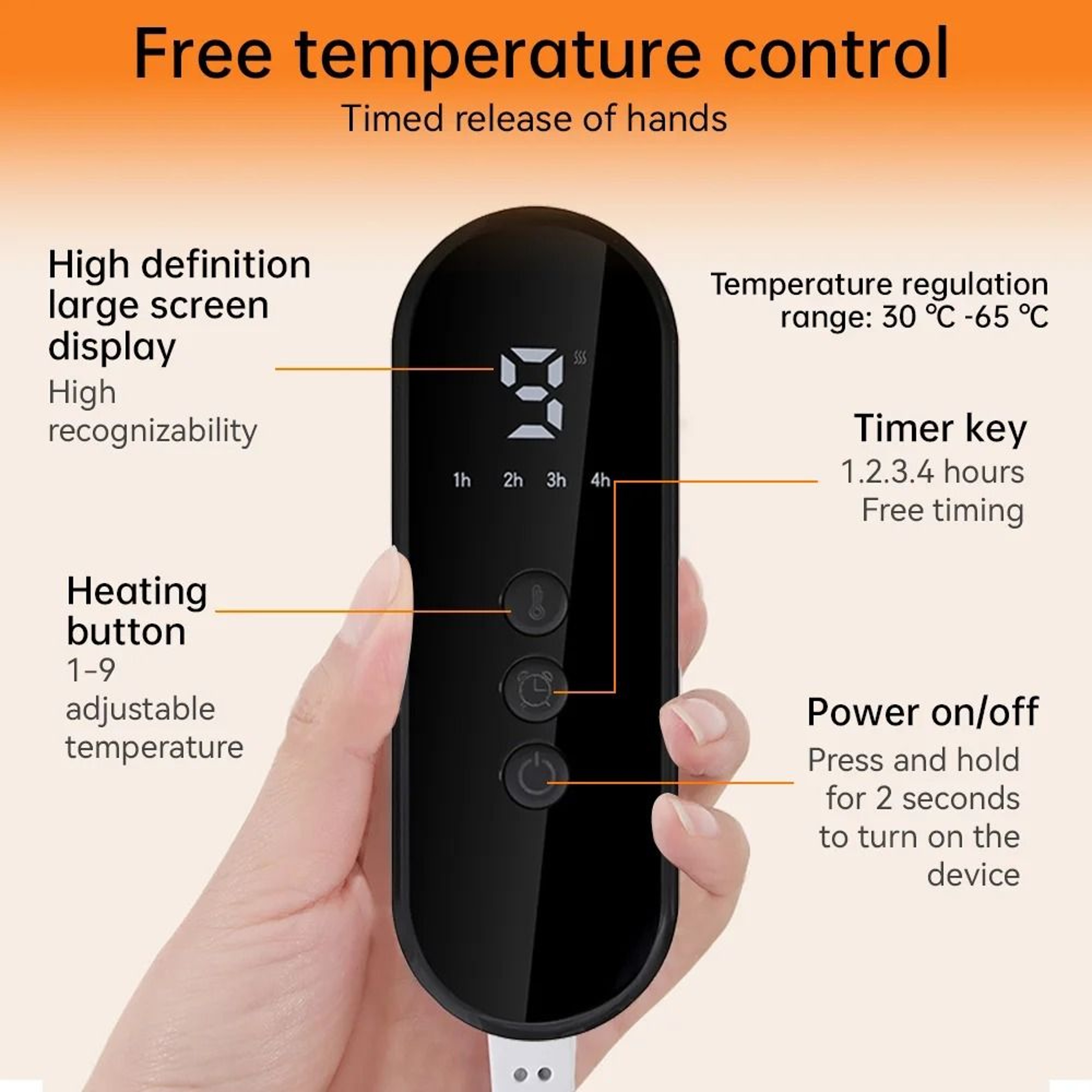 Electric Heated Foot Warmer Plush Heating Pad With Adjustable Temperature 5