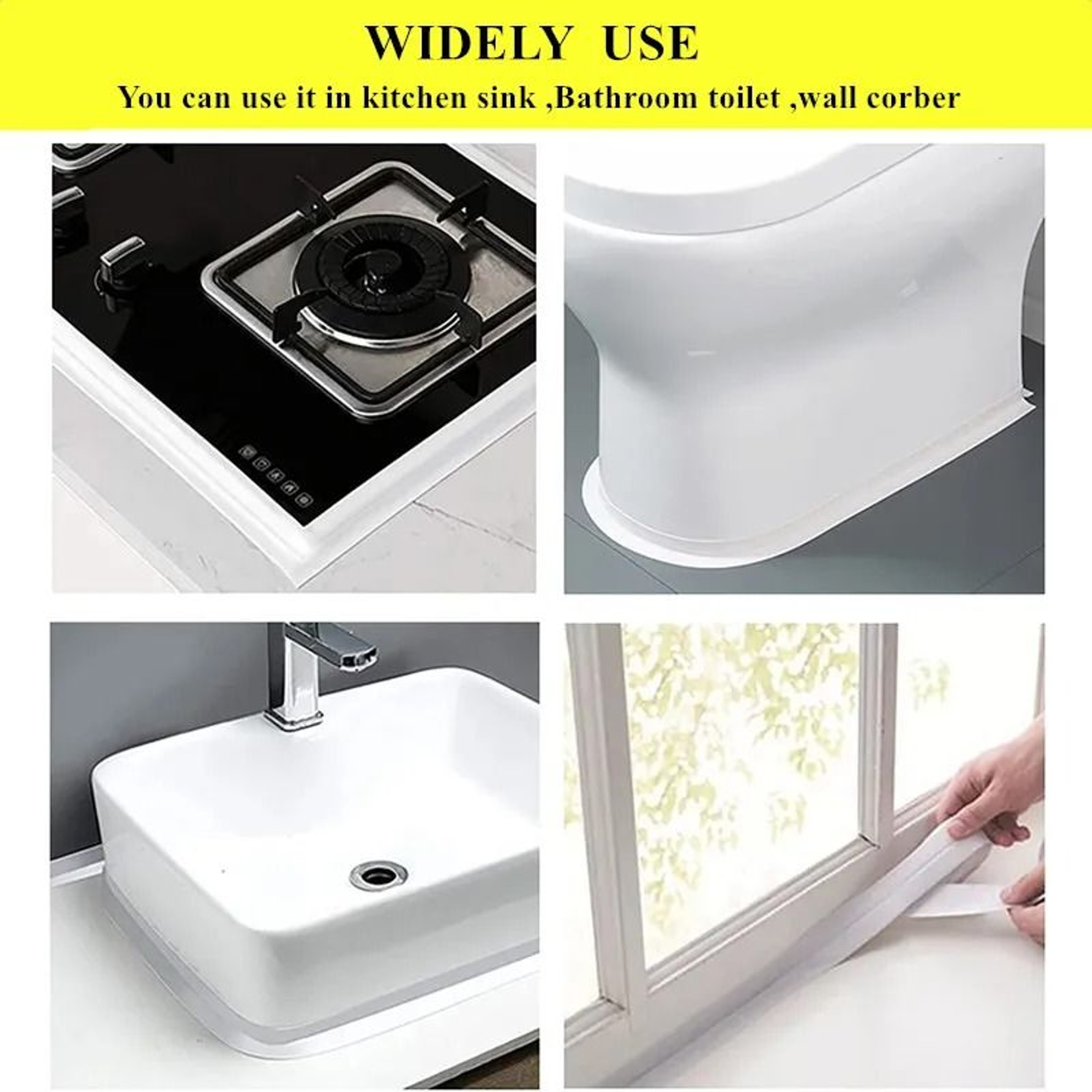 Waterproof Self Adhesive Wall Sealing Tape For Kitchen And Bathroom 2
