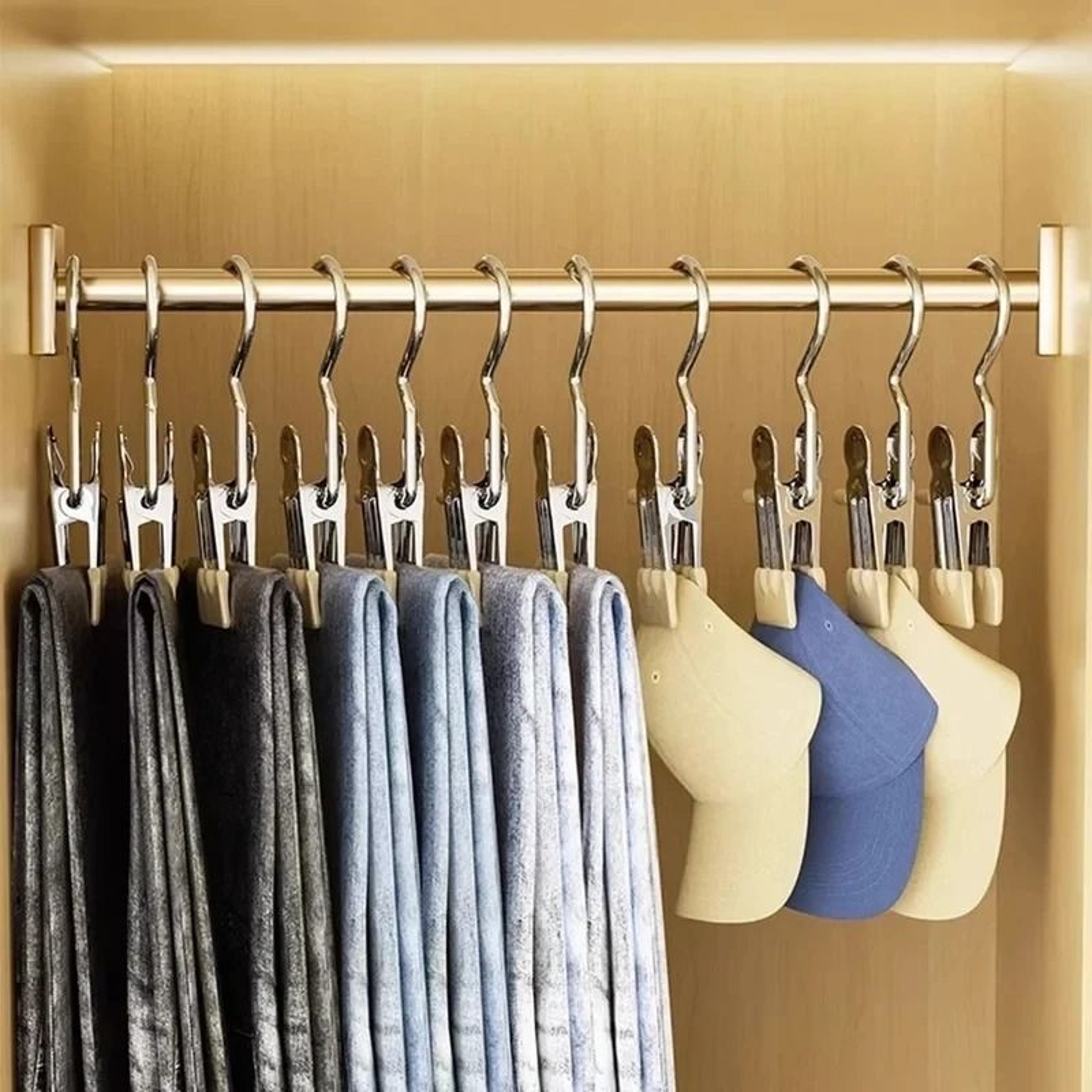 Closet Clothes Organizer Pegs With Hook For Laundry And Clothing Storage 1
