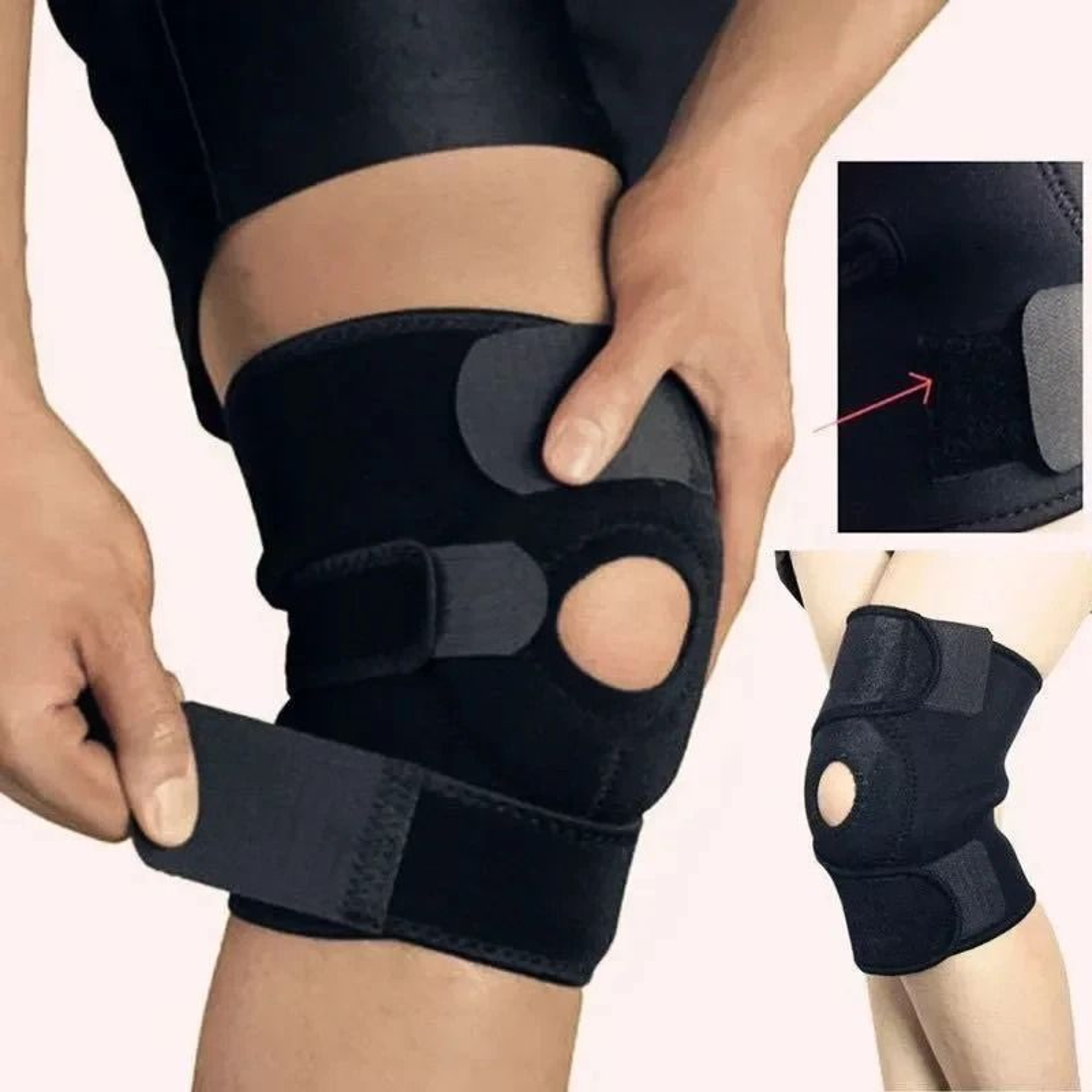 Outdoor Sports Knee Pads With Spring Support For Running Hiking Cycling Protection 2