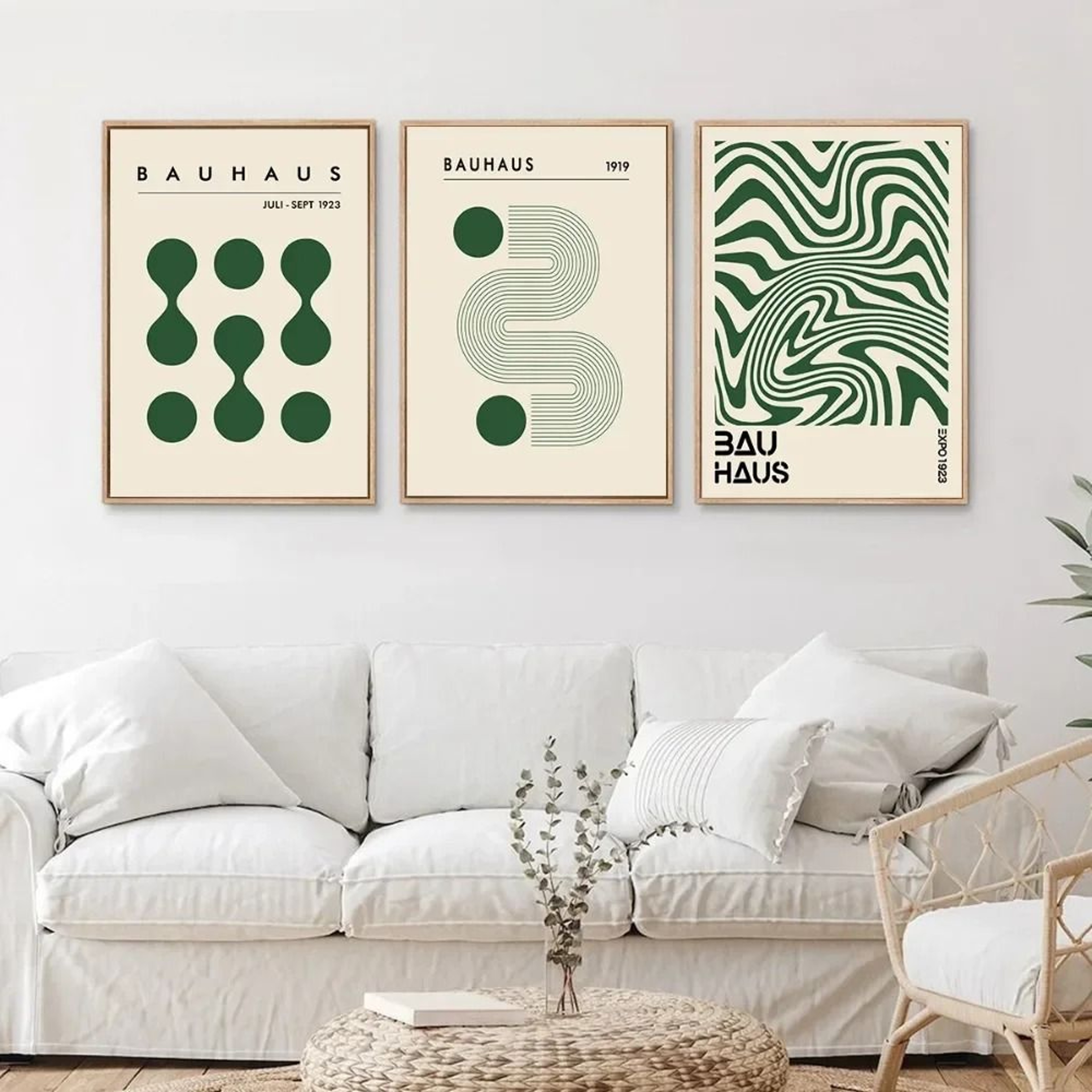 Bauhaus Poster Set Modern Abstract Geometric Wall Decoration 0