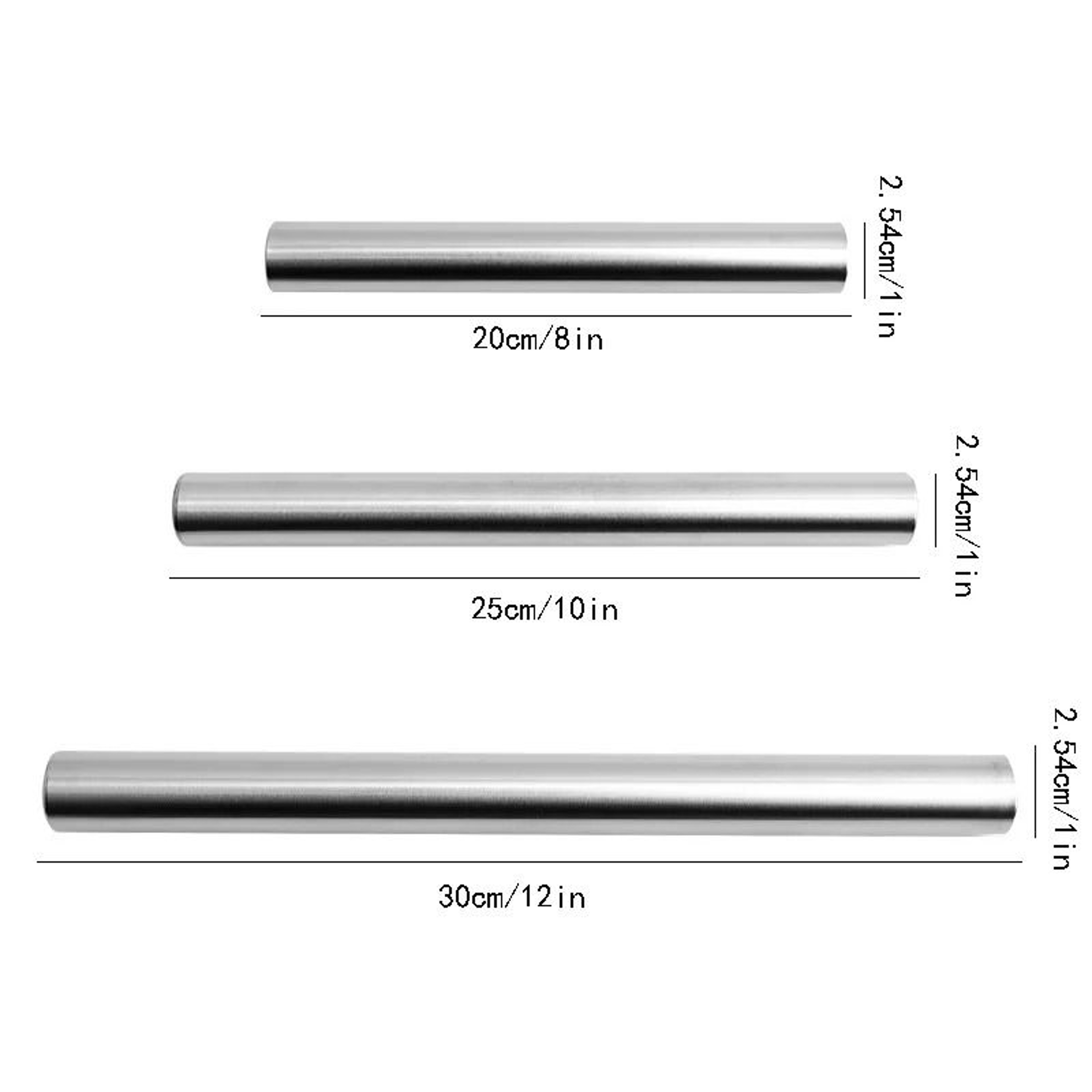 Stainless Steel Non Stick Rolling Pin For Dough Pizza And Pastry Preparation 5