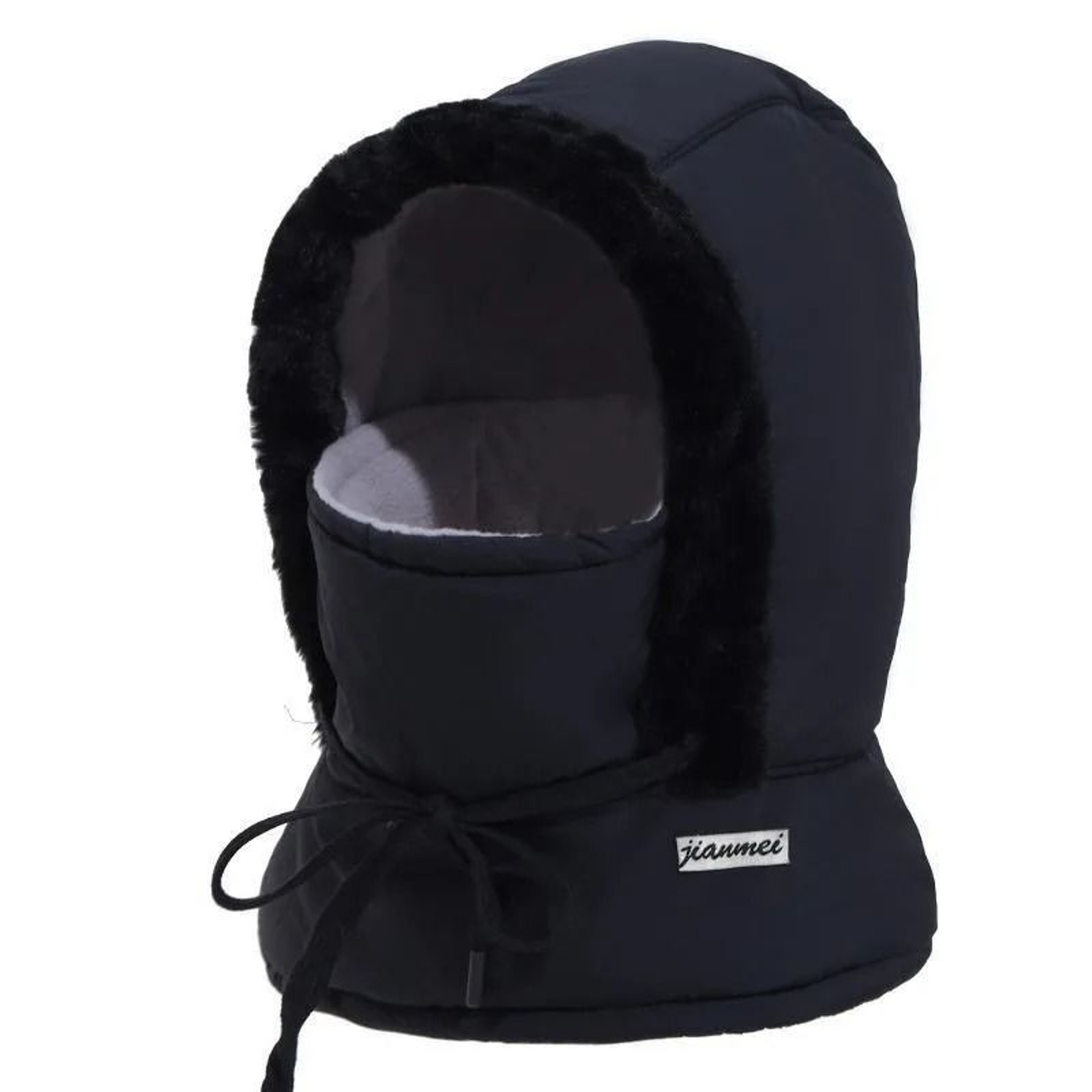 Cold Weather Thermal 3 In 1 Scarf Winter Windproof Hood Hat With Plush Neck Warmer 7