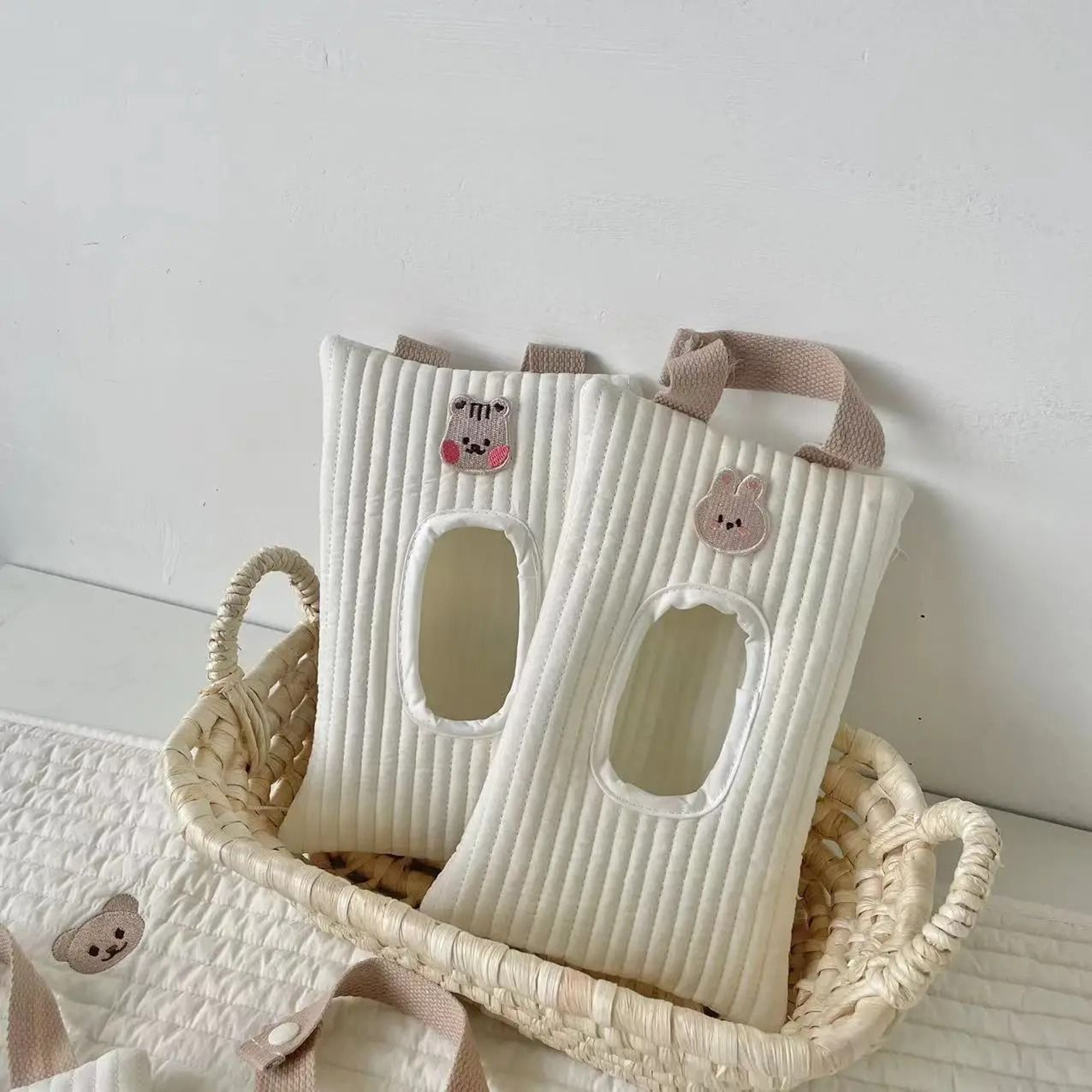 Cartoon Animal Flip Cover Tissue Box Hanging Wipes Storage Holder 5