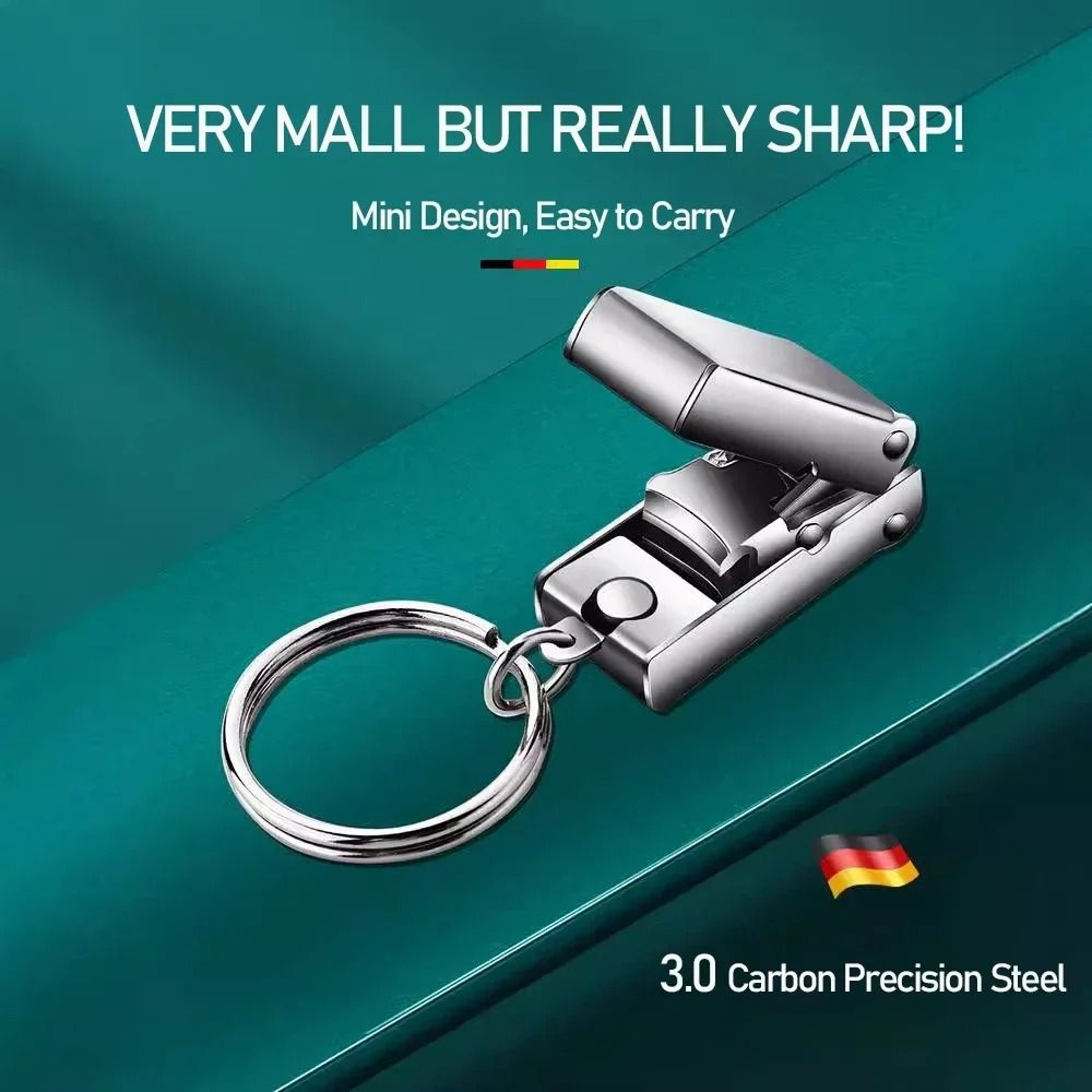 Stainless Steel Foldable Mini Nail Clipper With Nail File 1