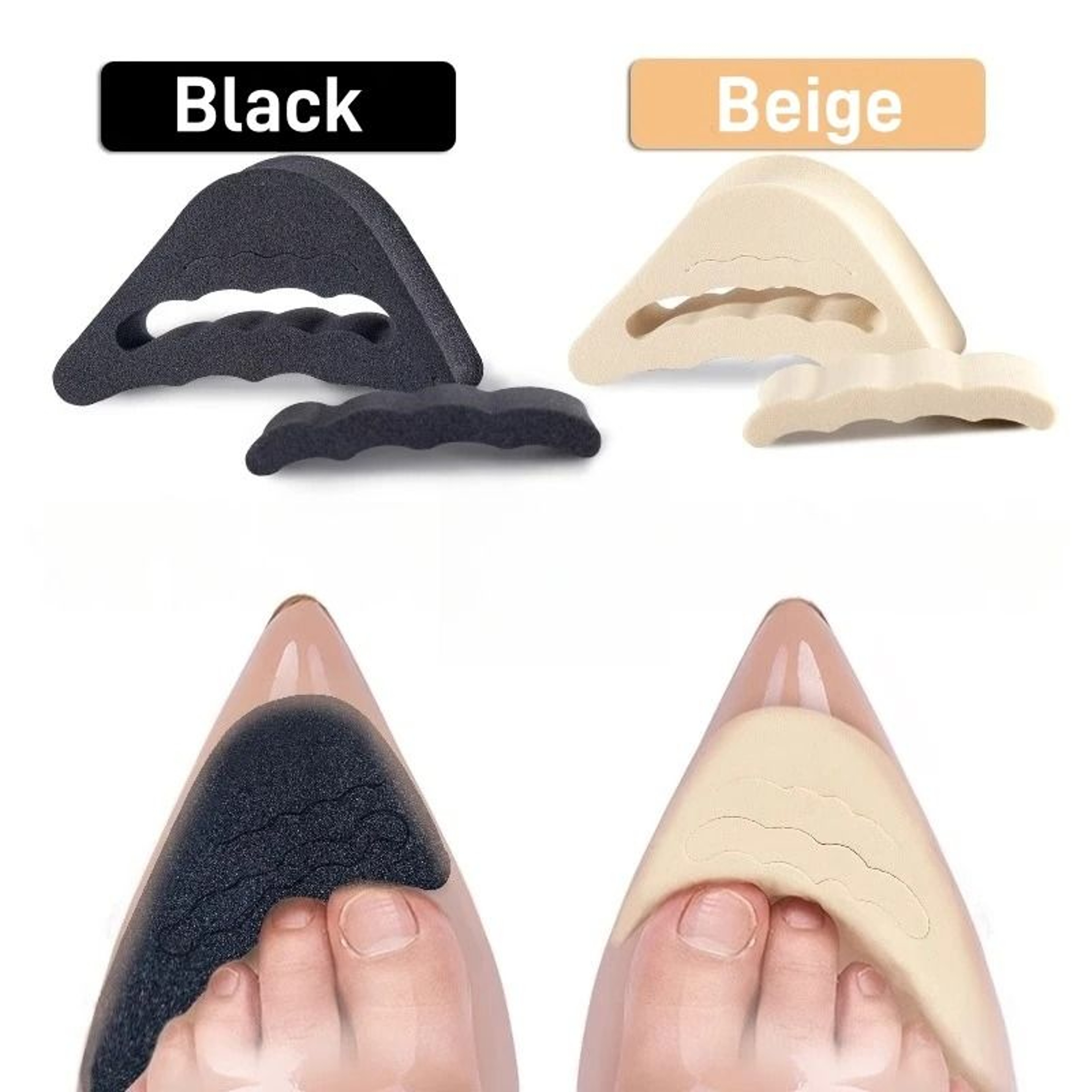 Soft Toe Plug Half Insoles For Shoe Adjustment And Comfort 1
