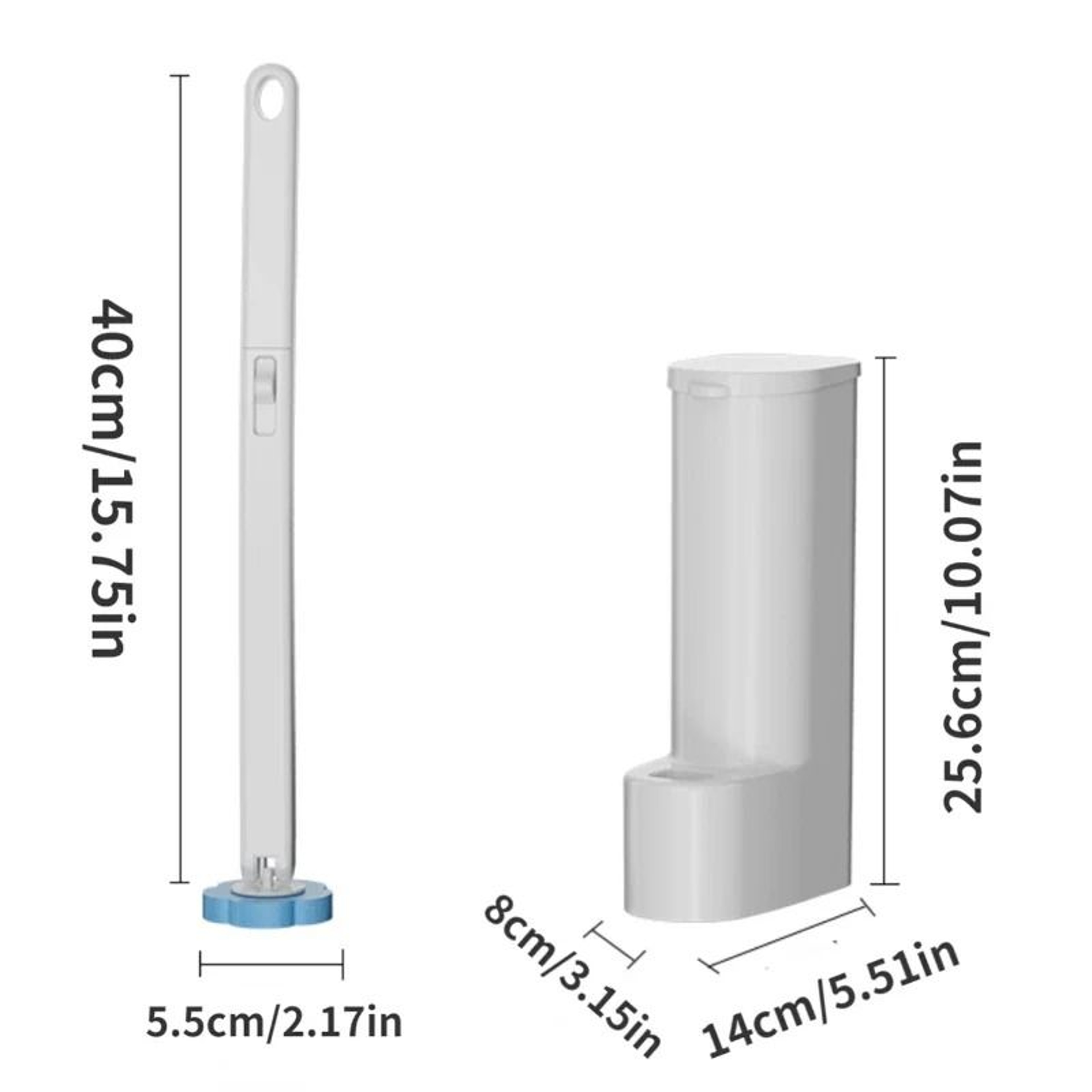Disposable Toilet Brush Cleaner Set With Long Handle And Replaceable Brush Head 5