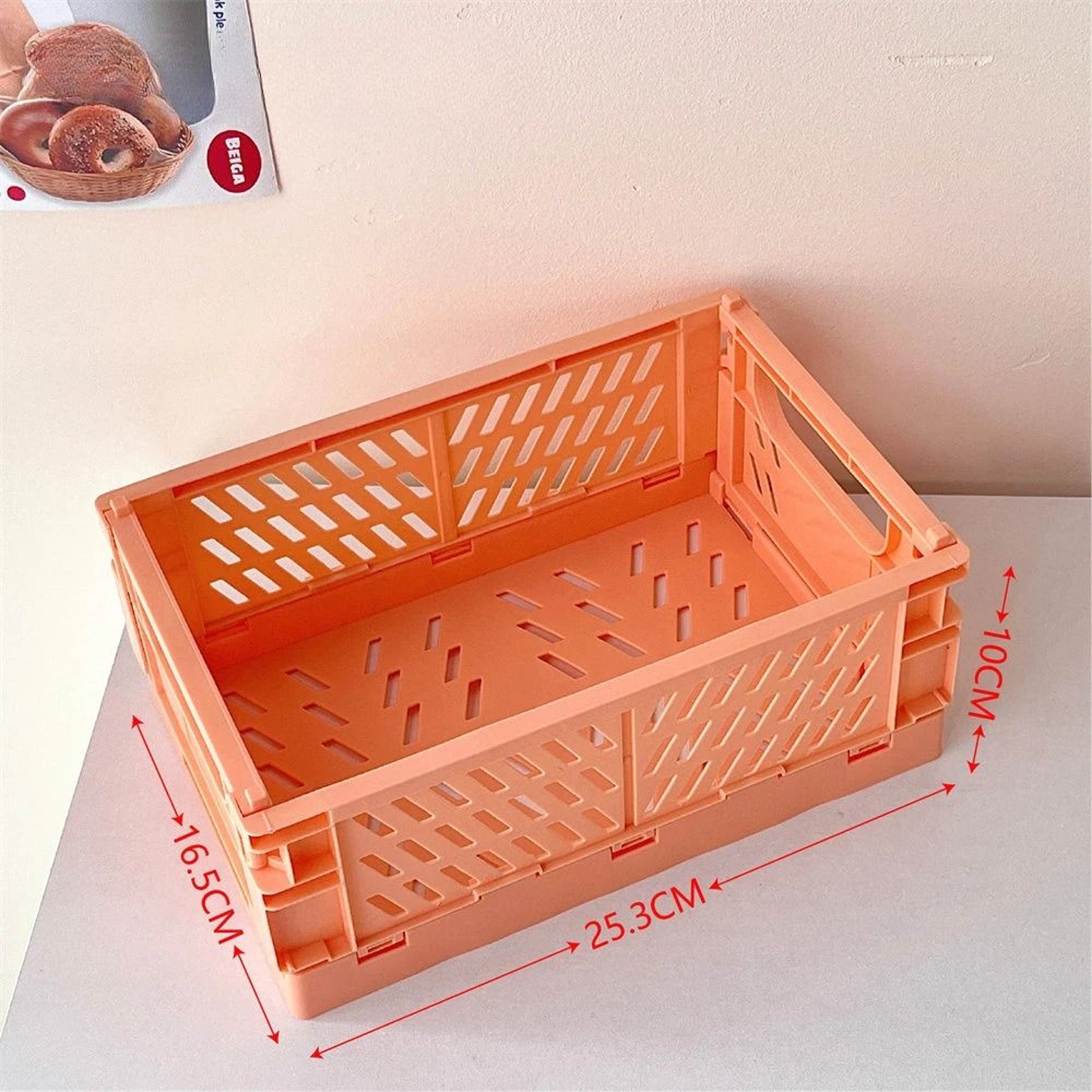 Folding Plastic Storage Box Organizer 11