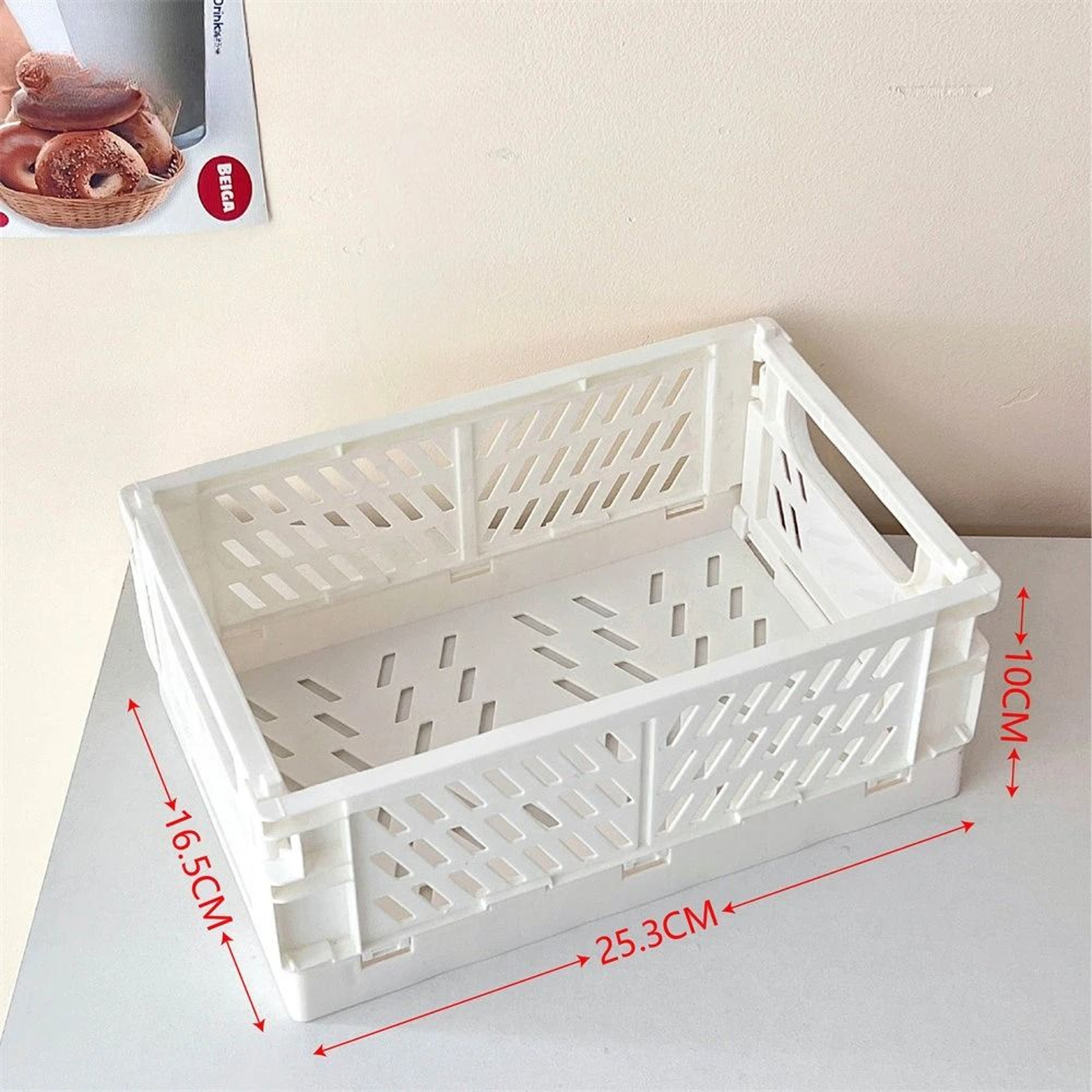 Folding Plastic Storage Box Organizer 12