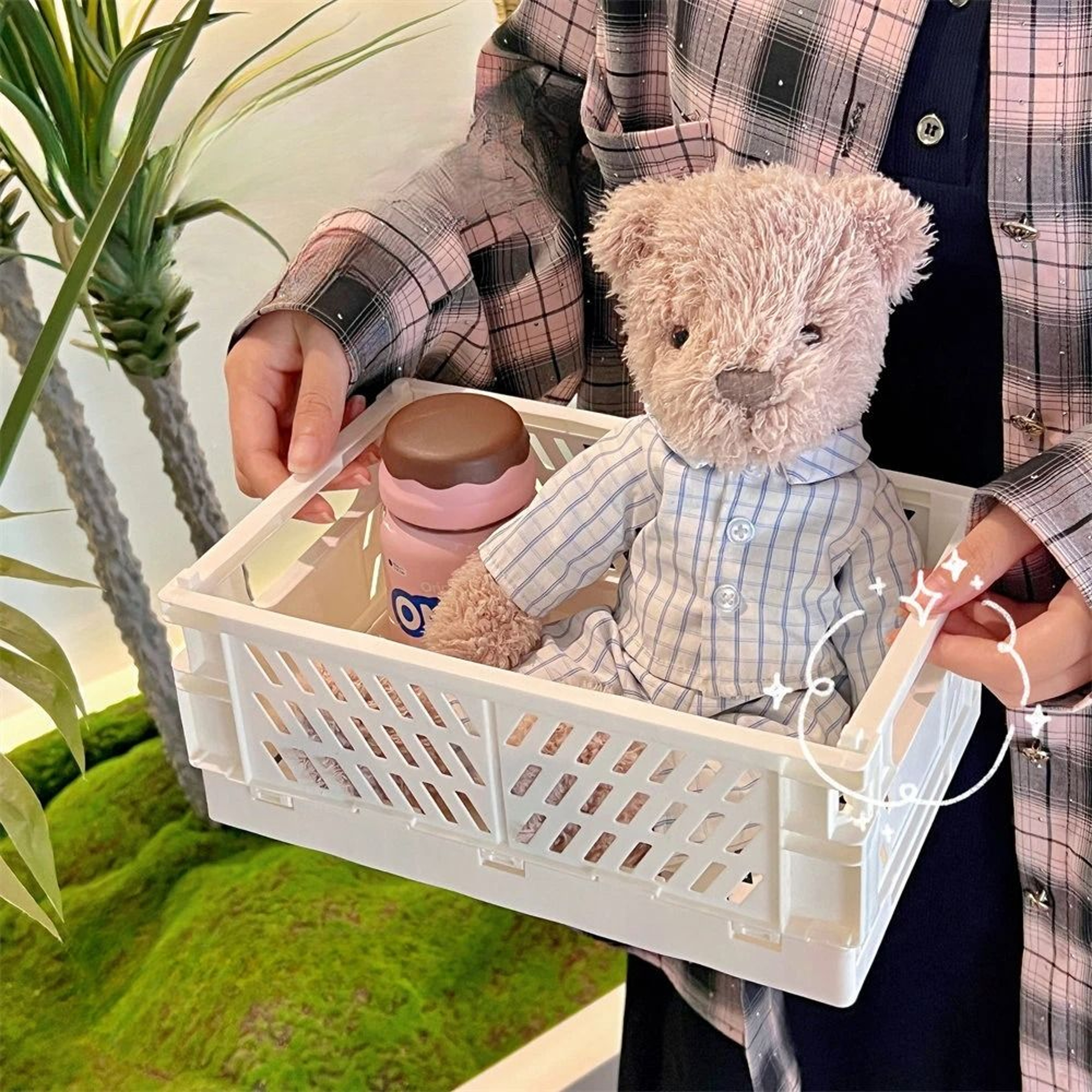 Folding Plastic Storage Box Organizer 3