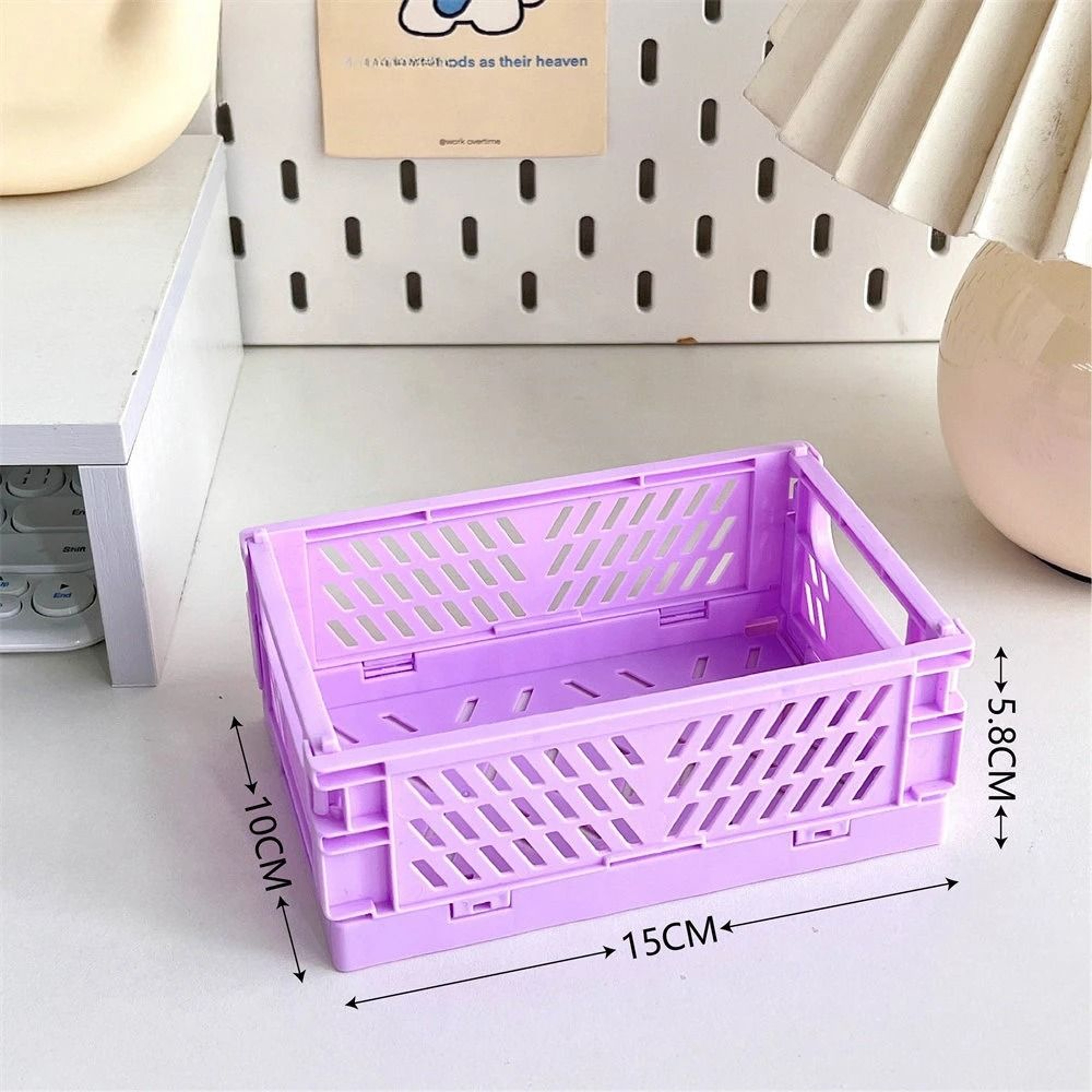 Folding Plastic Storage Box Organizer 18