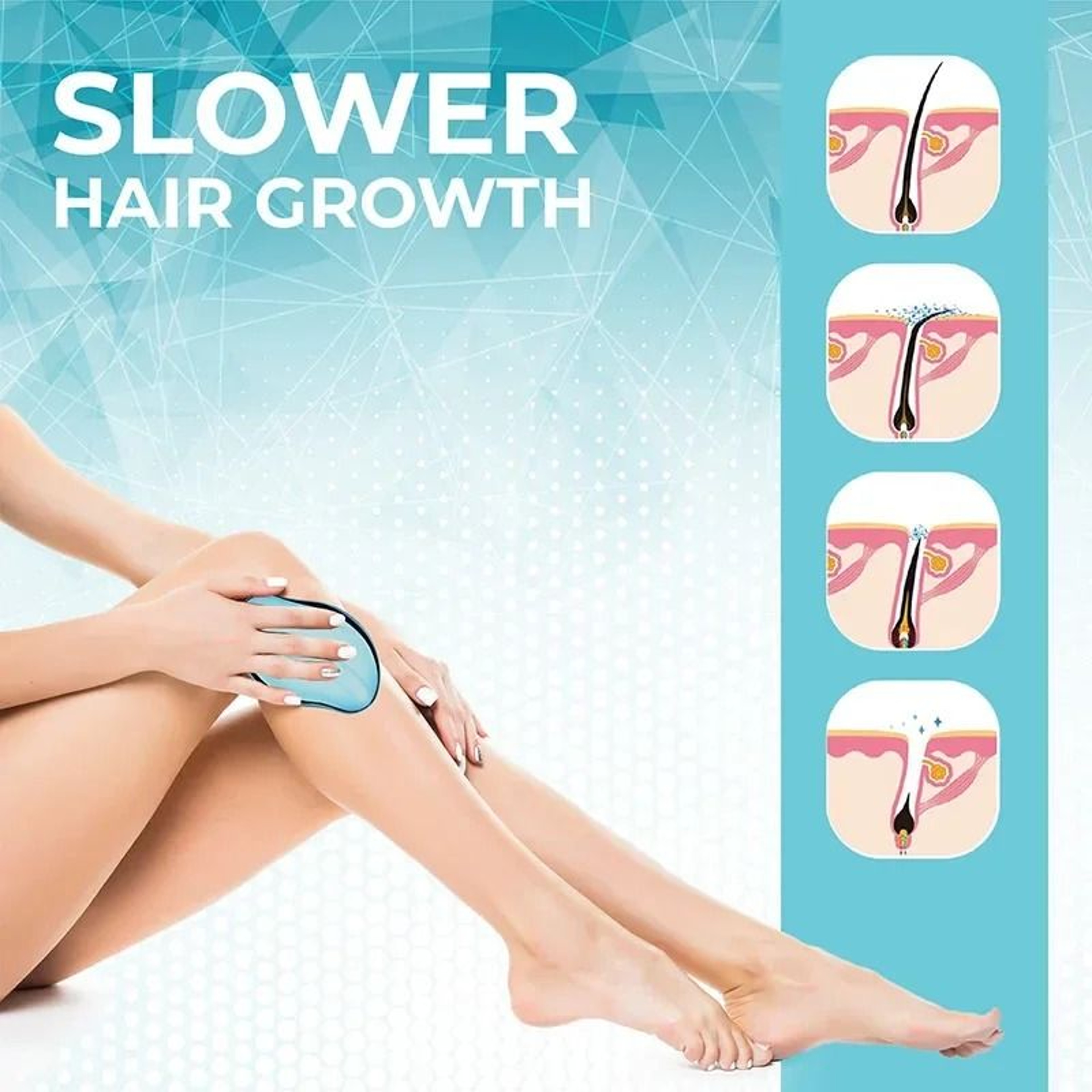 Nano Crystal Epilator Hair Removal Tool For Smooth Skin Exfoliating Body Care 1