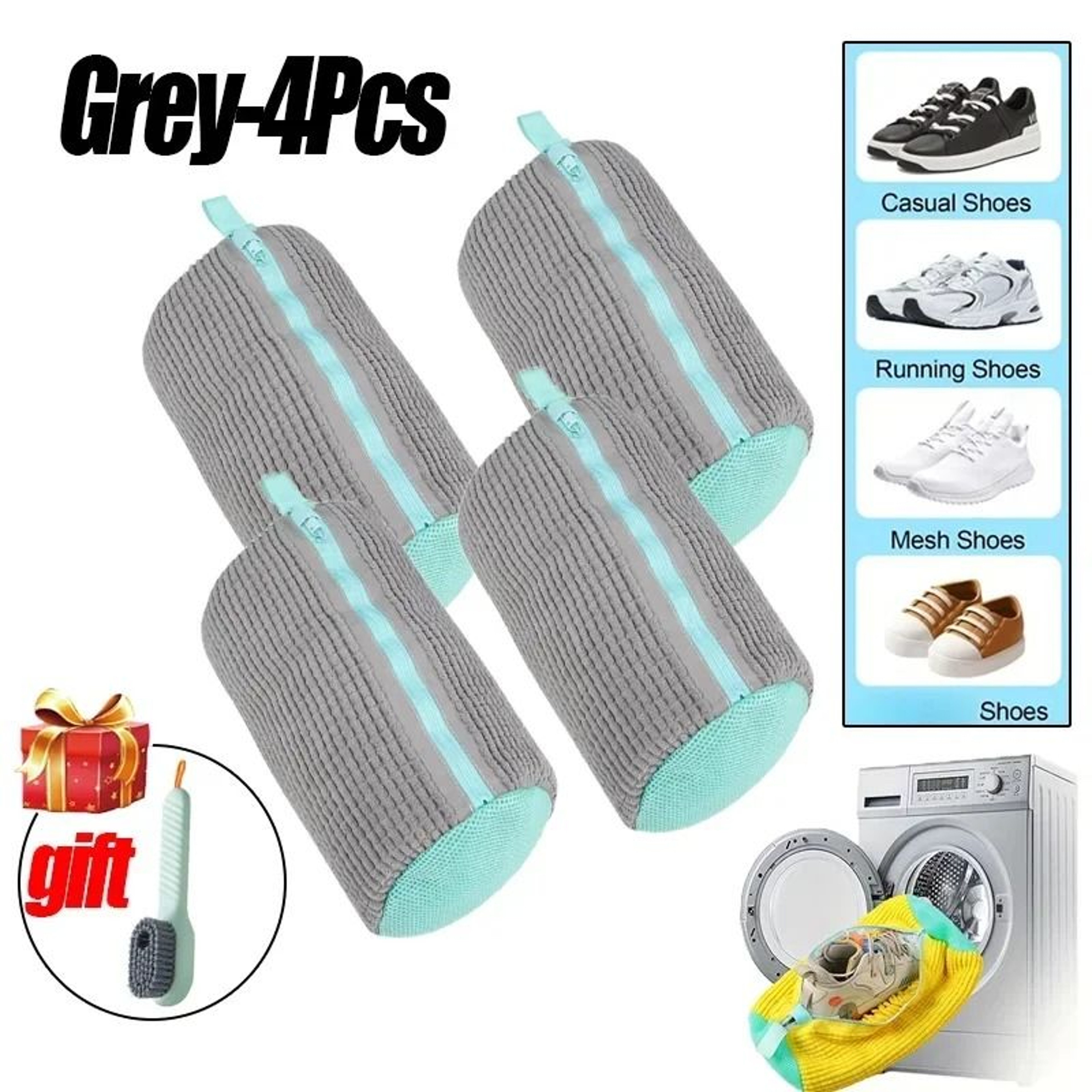 Machine Washable Shoe Laundry Bag With Soft Fiber Liner And Adjustable Strap 13