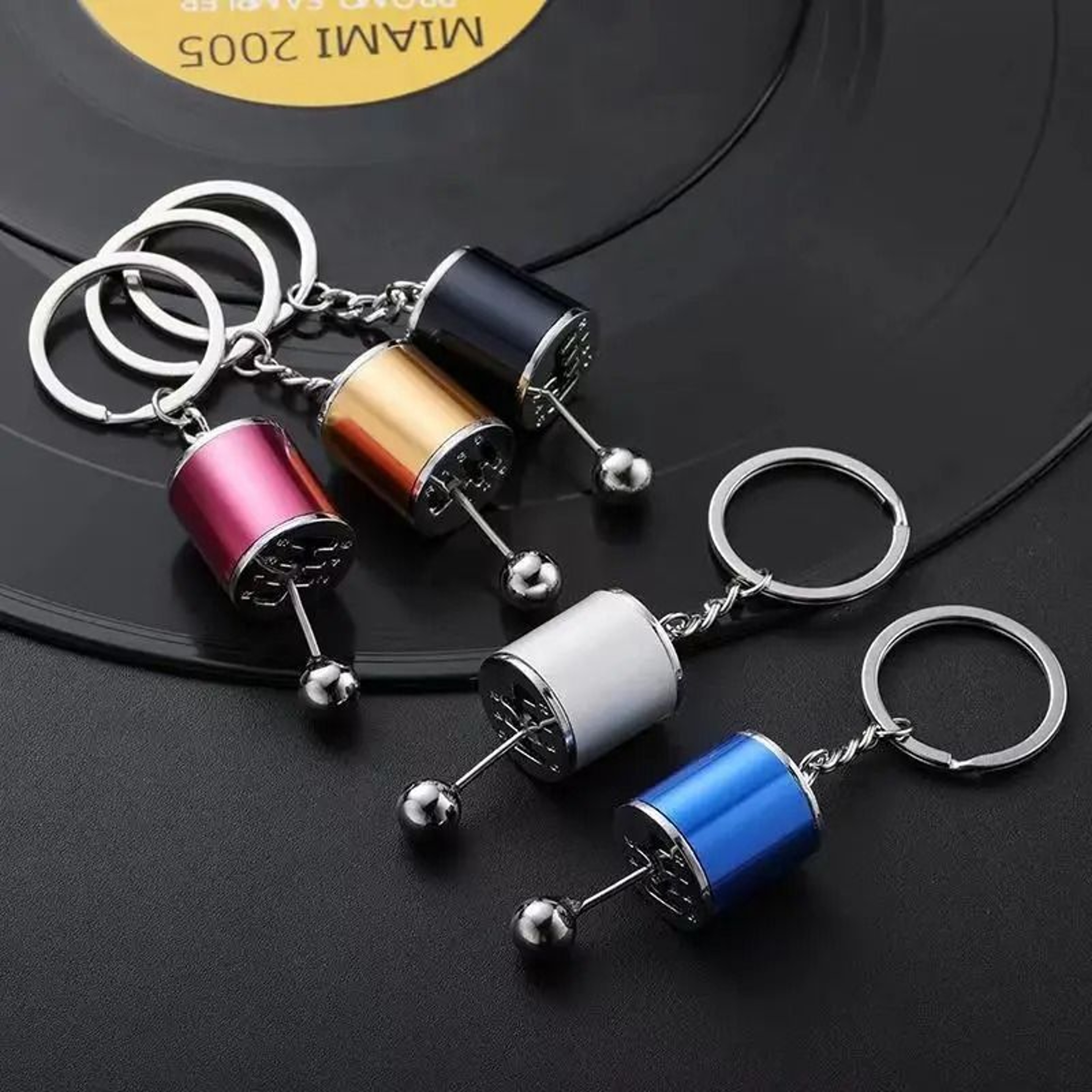 Mini Turbocharger Gearbox Keychain Metal Fidget Toy Keyring 1