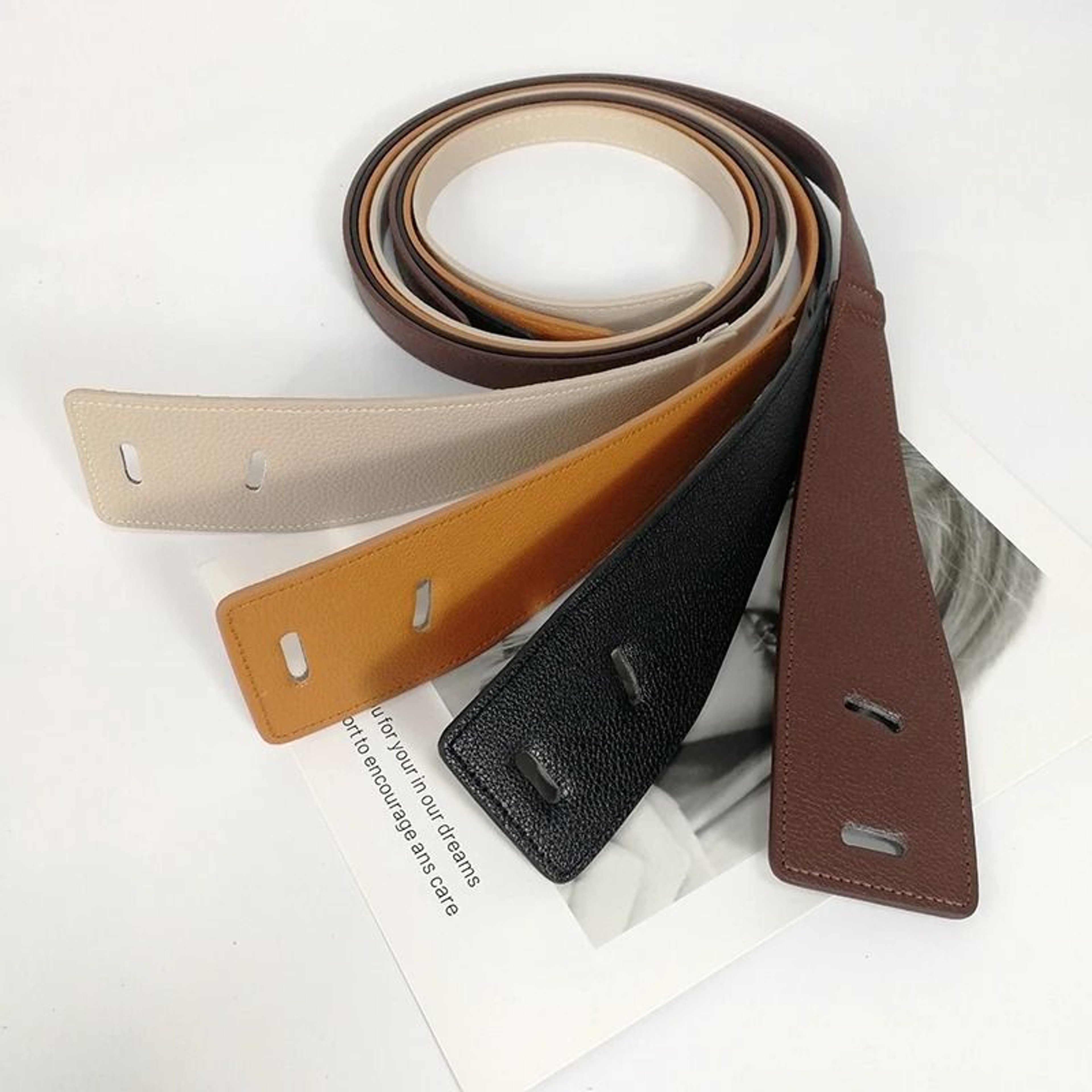 High Quality Soft PU Leather Knot Waist Belt For Women Long Adjustable Corset Style Waistband 3