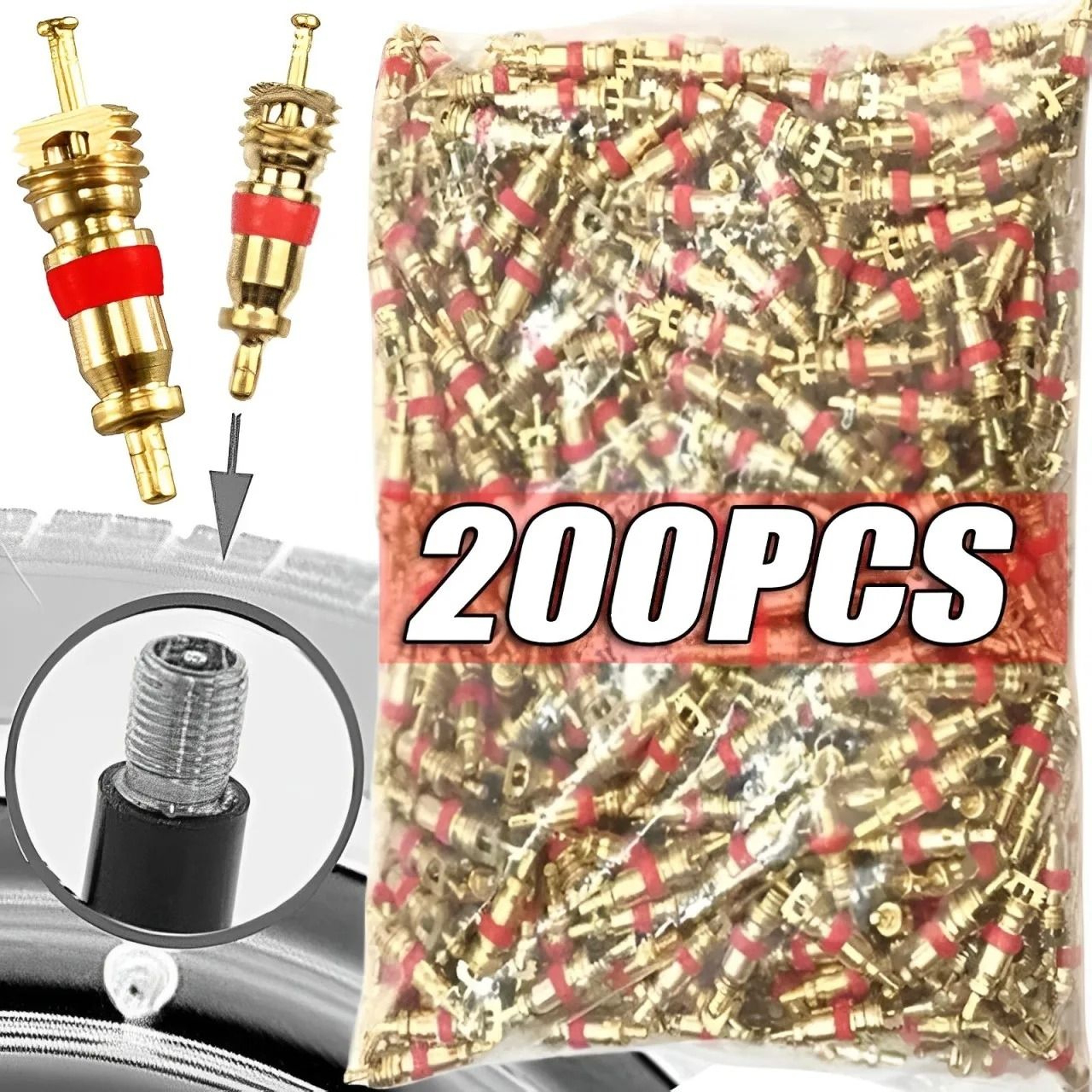 Copper Tire Valve Core Removal Tool Kit With Wrench And Screwdriver 0