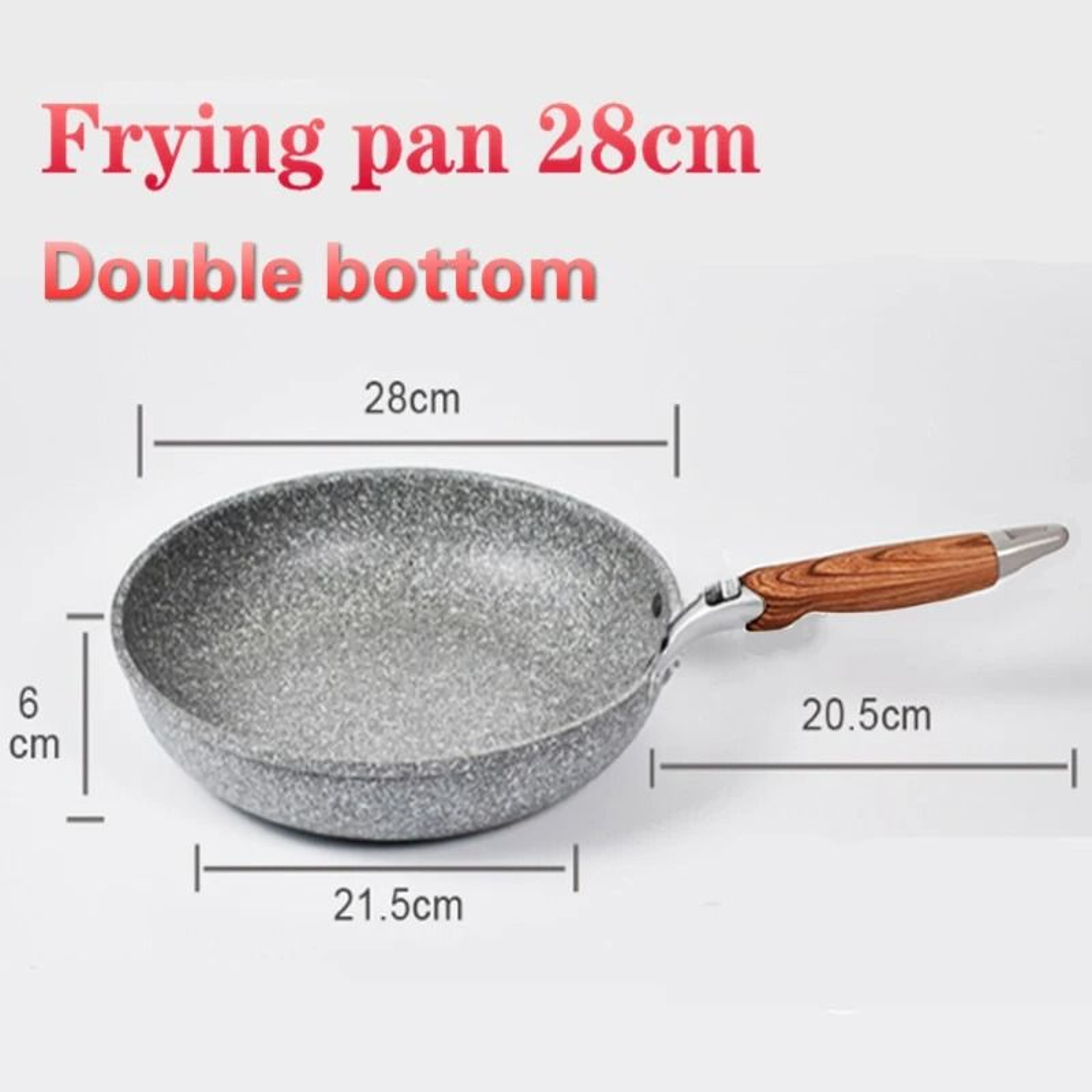 Non Stick Frying Pan Skillet And Wok For Gas And Induction Cooking 11