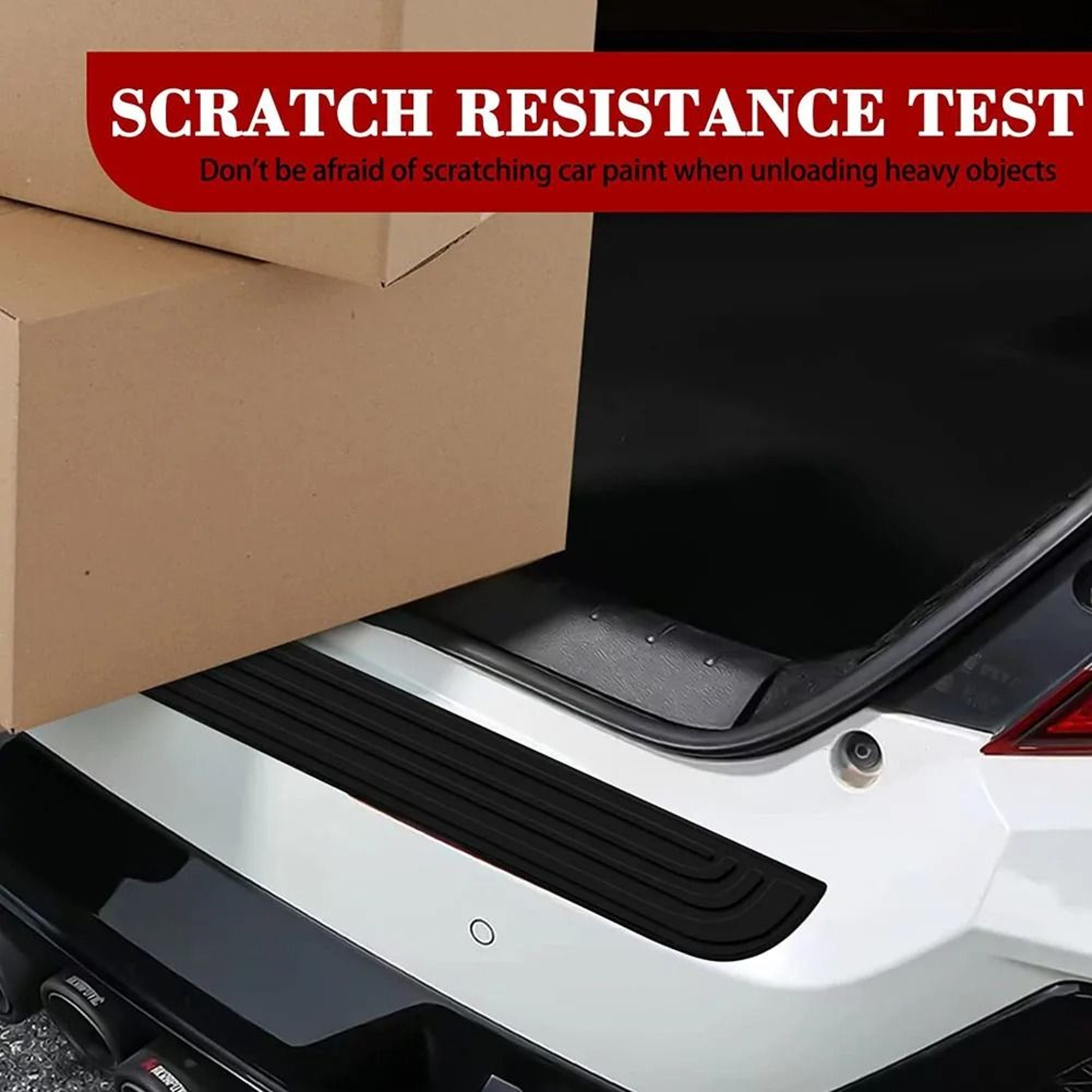 Universal Car Trunk Door Sill Protector Rear Bumper Guard Strip 1