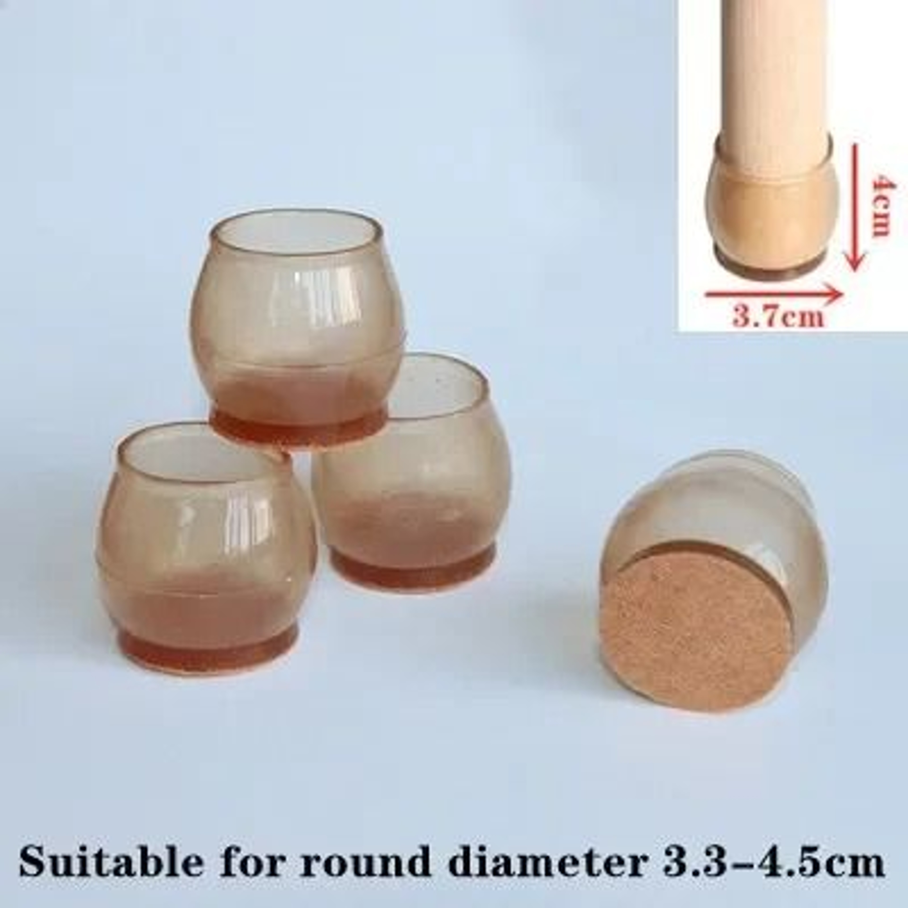 Silicone Chair Leg Caps Non Slip Furniture Floor Protectors 9
