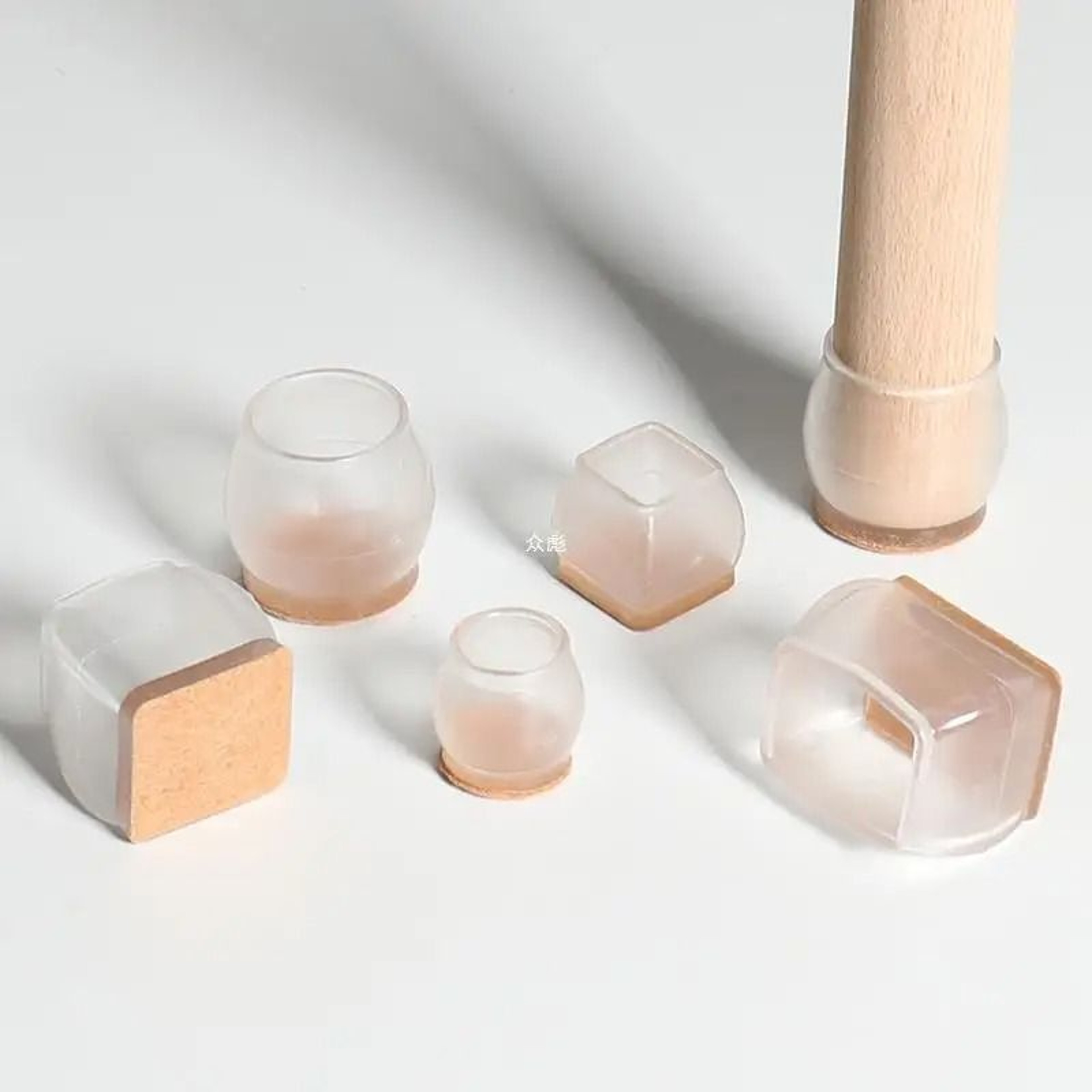 Silicone Chair And Table Leg Caps Floor Protector Pads Set 0