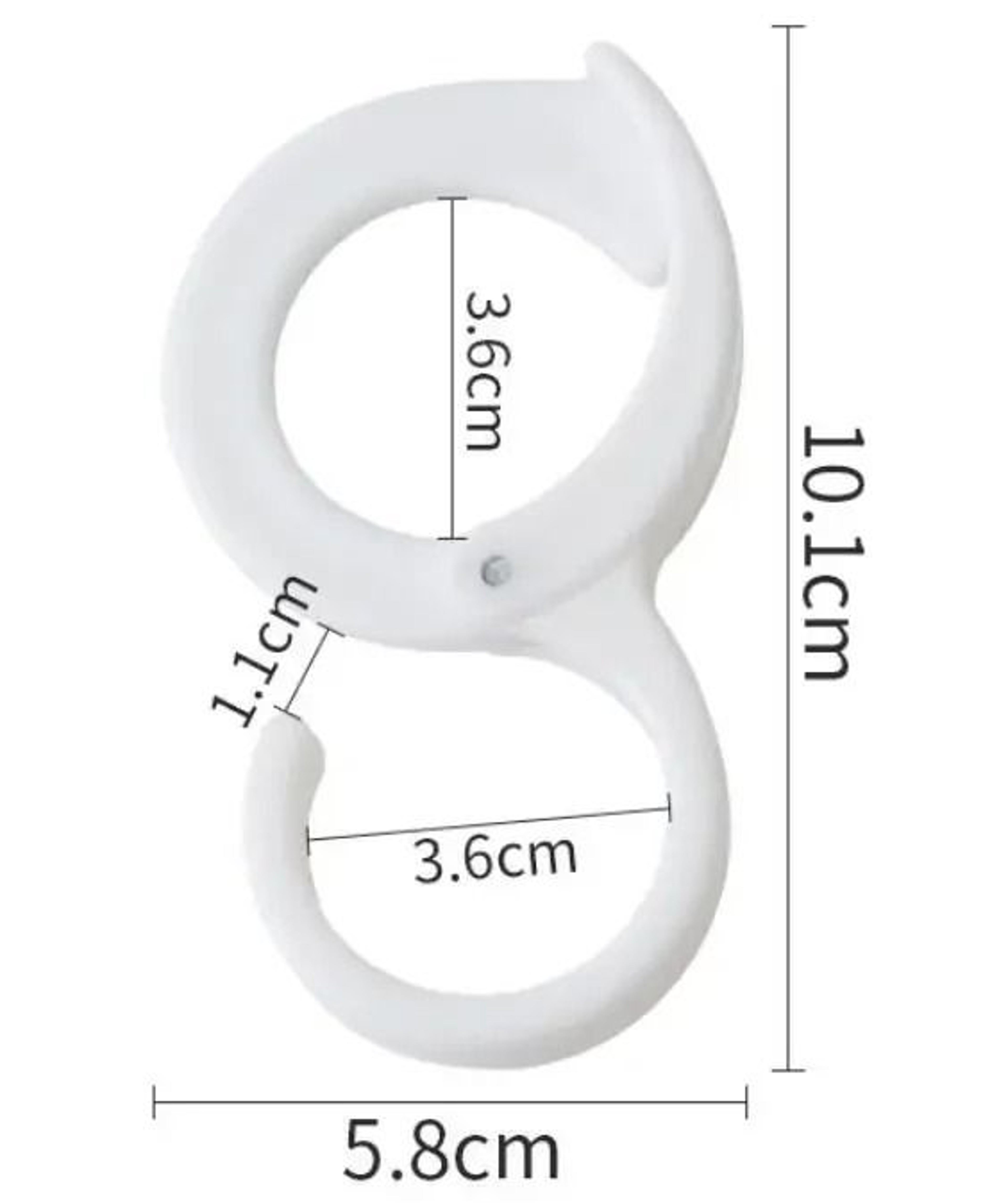 Windproof S Shaped Hooks With Safety Buckle For Closet Wardrobe Storage 6