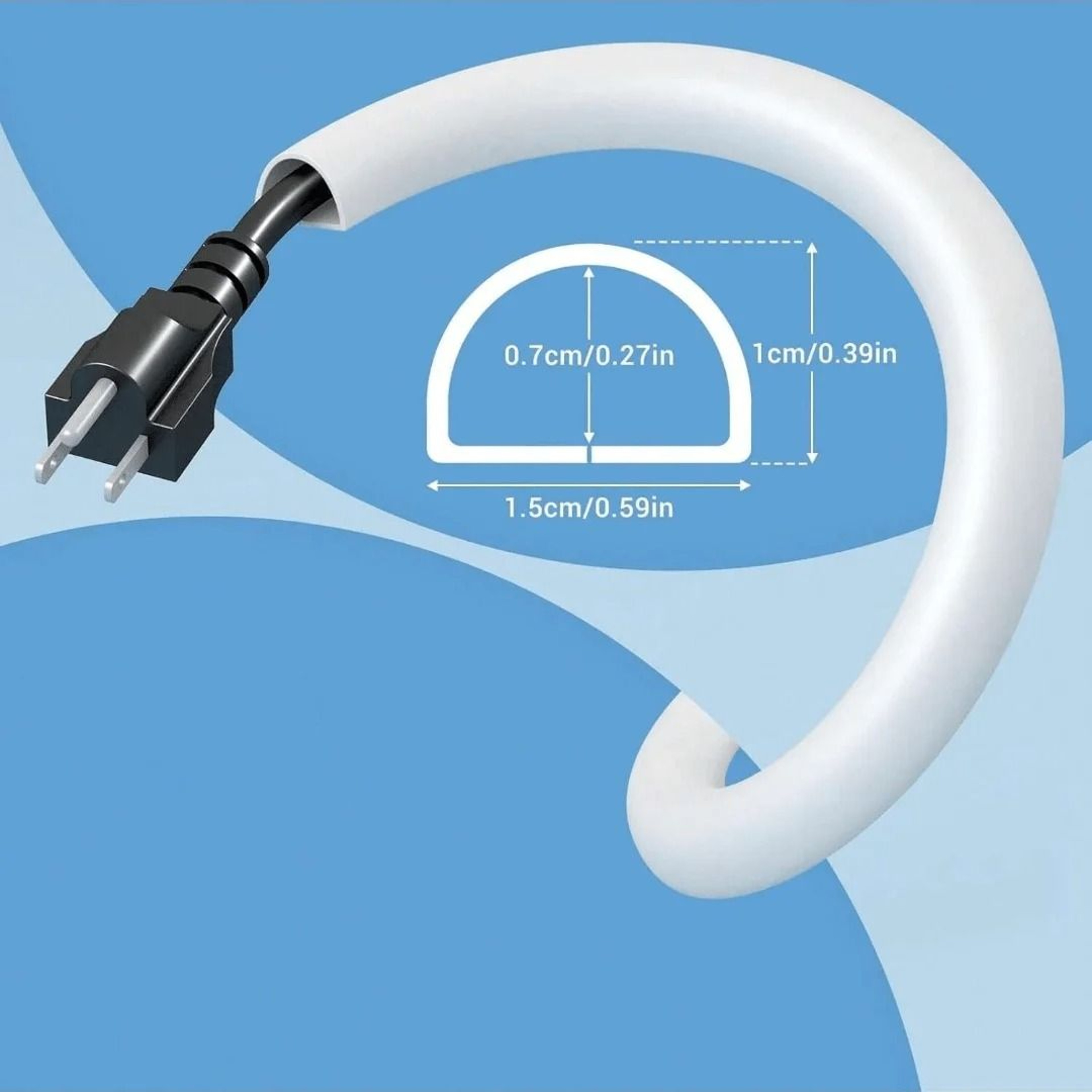 Invisible Adhesive Cord Management Channel Cable Cover 1
