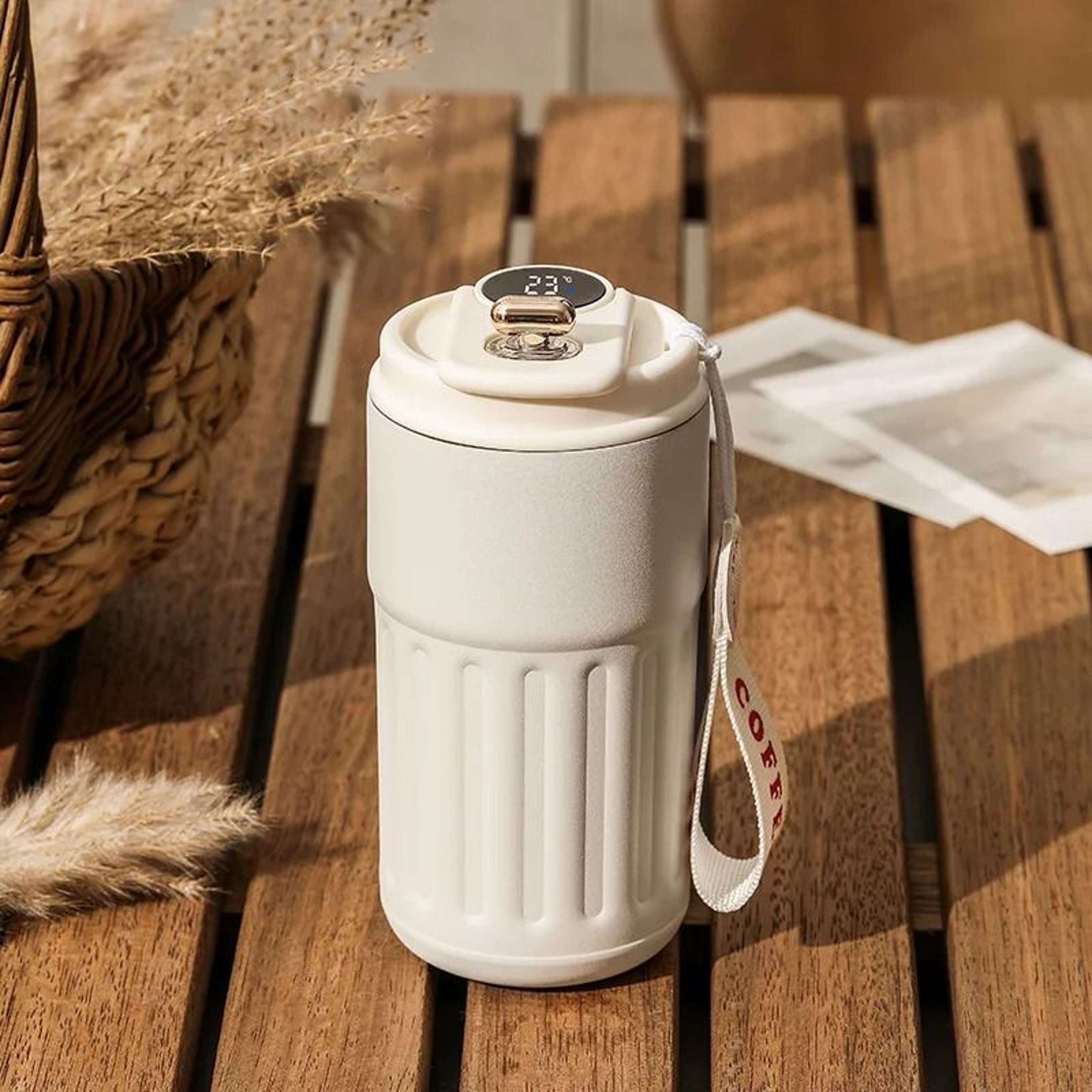Smart Temperature Display Thermos Bottle 316 Stainless Steel Vacuum Coffee Mug 9