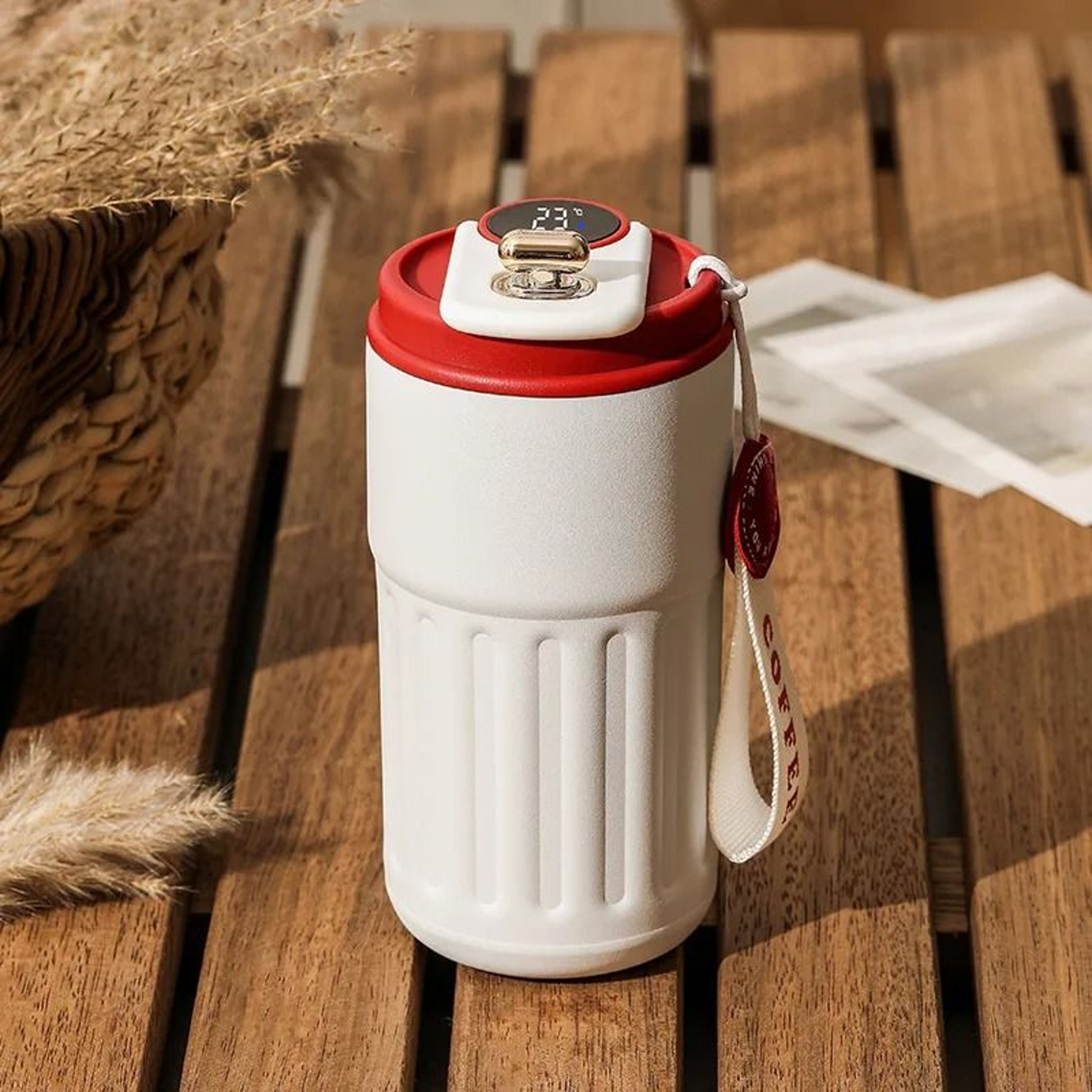 Smart Temperature Display Thermos Bottle 316 Stainless Steel Vacuum Coffee Mug 7