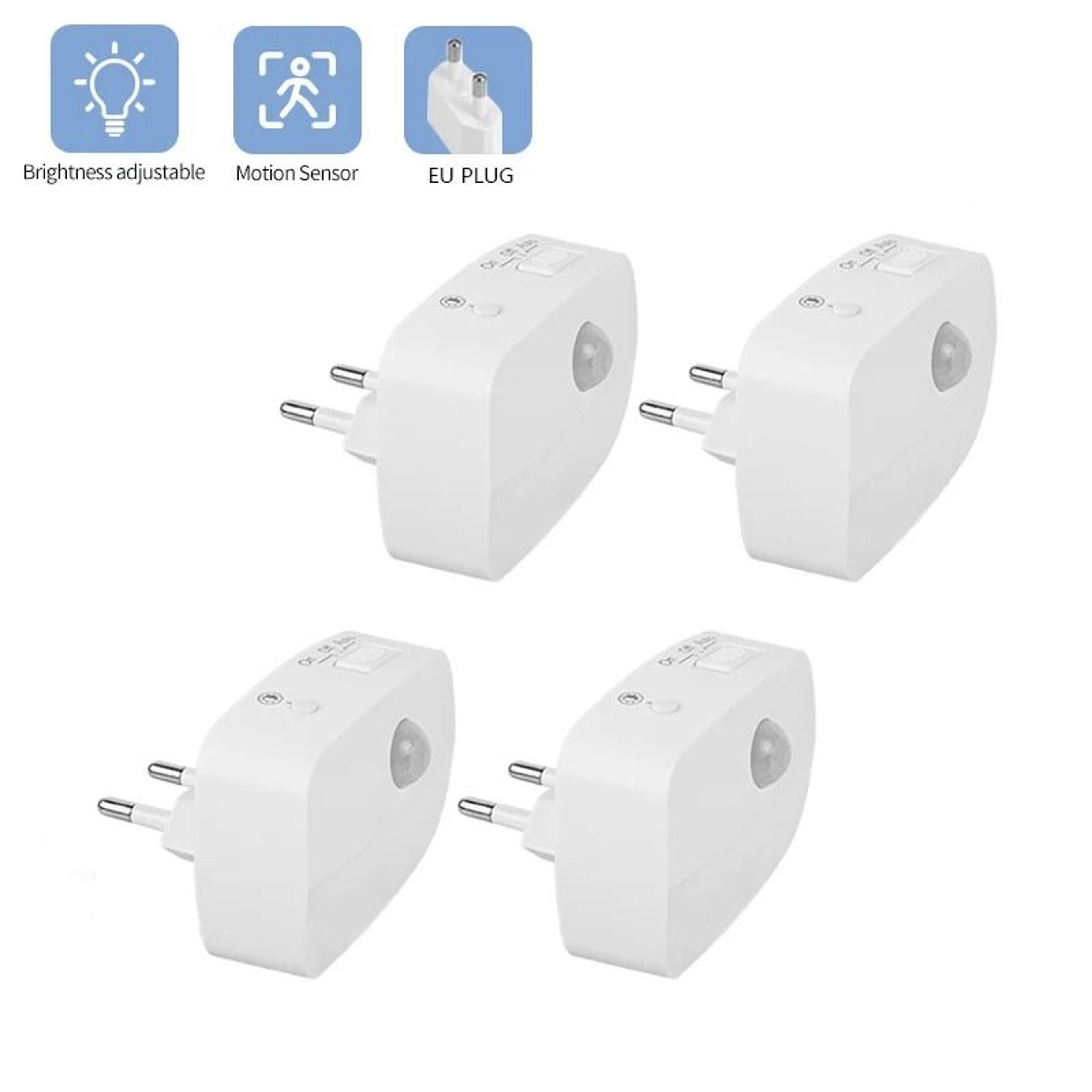 LED Night Light Mini PIR Motion Sensor Plug In Lamp For Bedroom And Hallway 0
