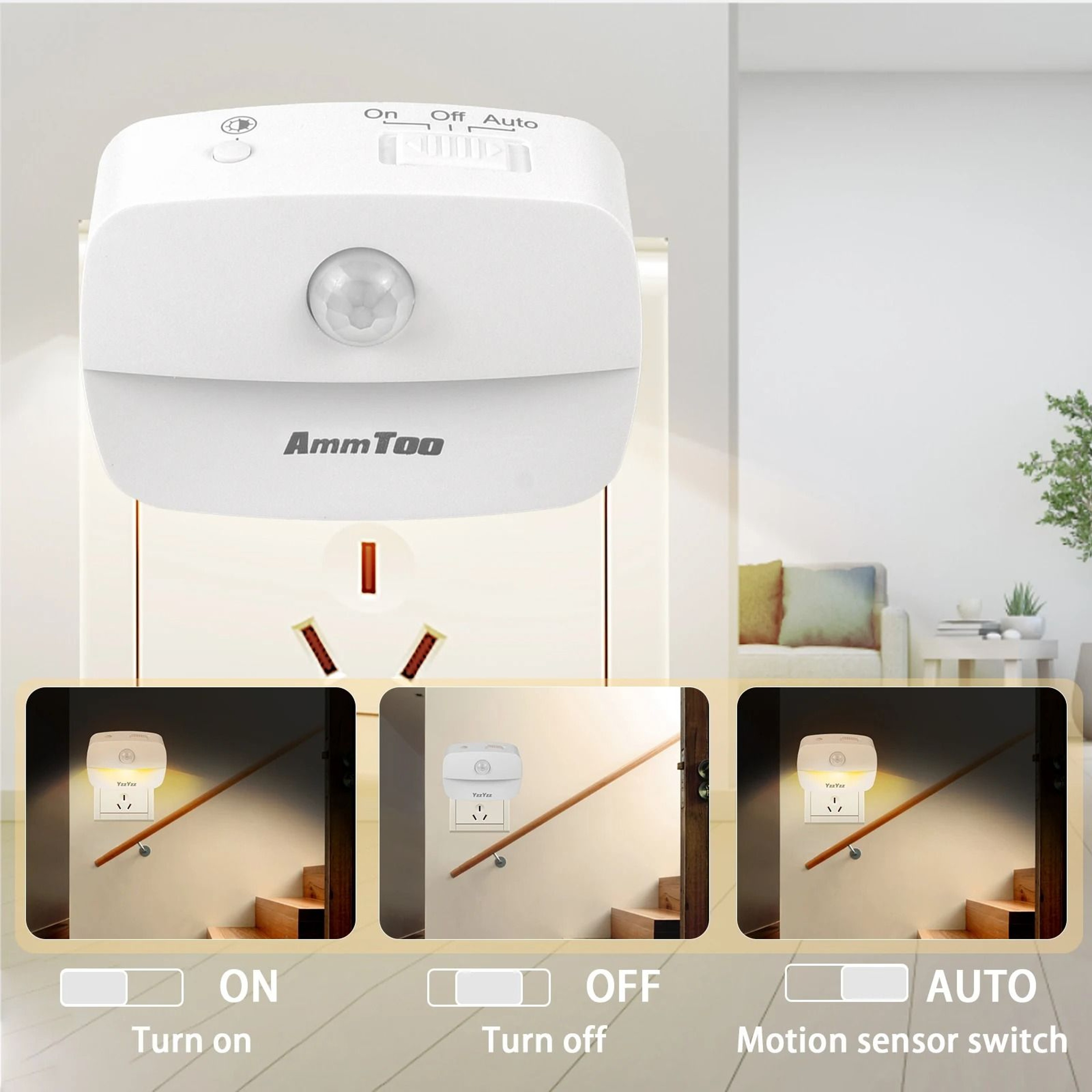 Mini LED Night Light With PIR Motion Sensor For Bedroom And Hallway 0