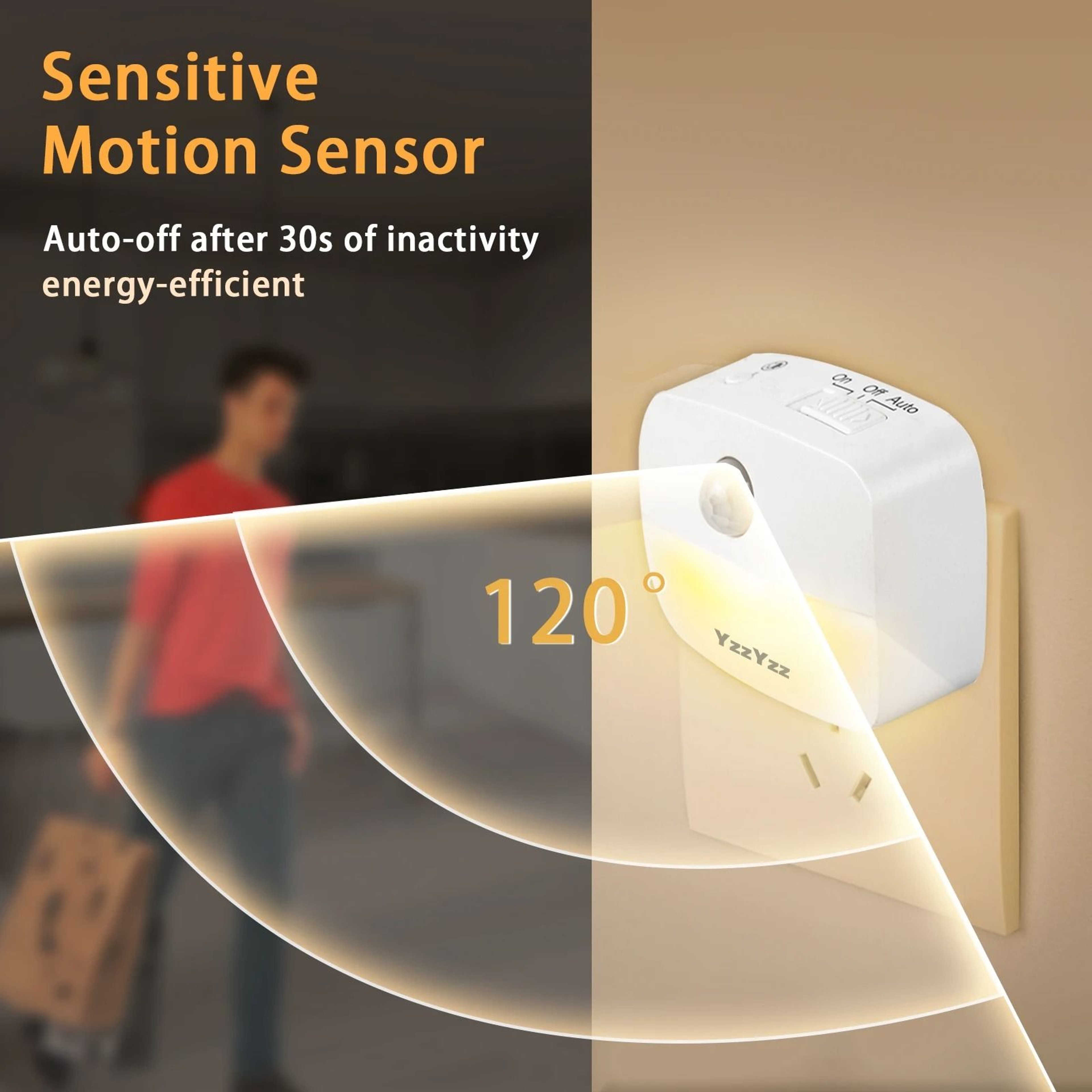 Mini LED Night Light With PIR Motion Sensor For Bedroom And Hallway 1