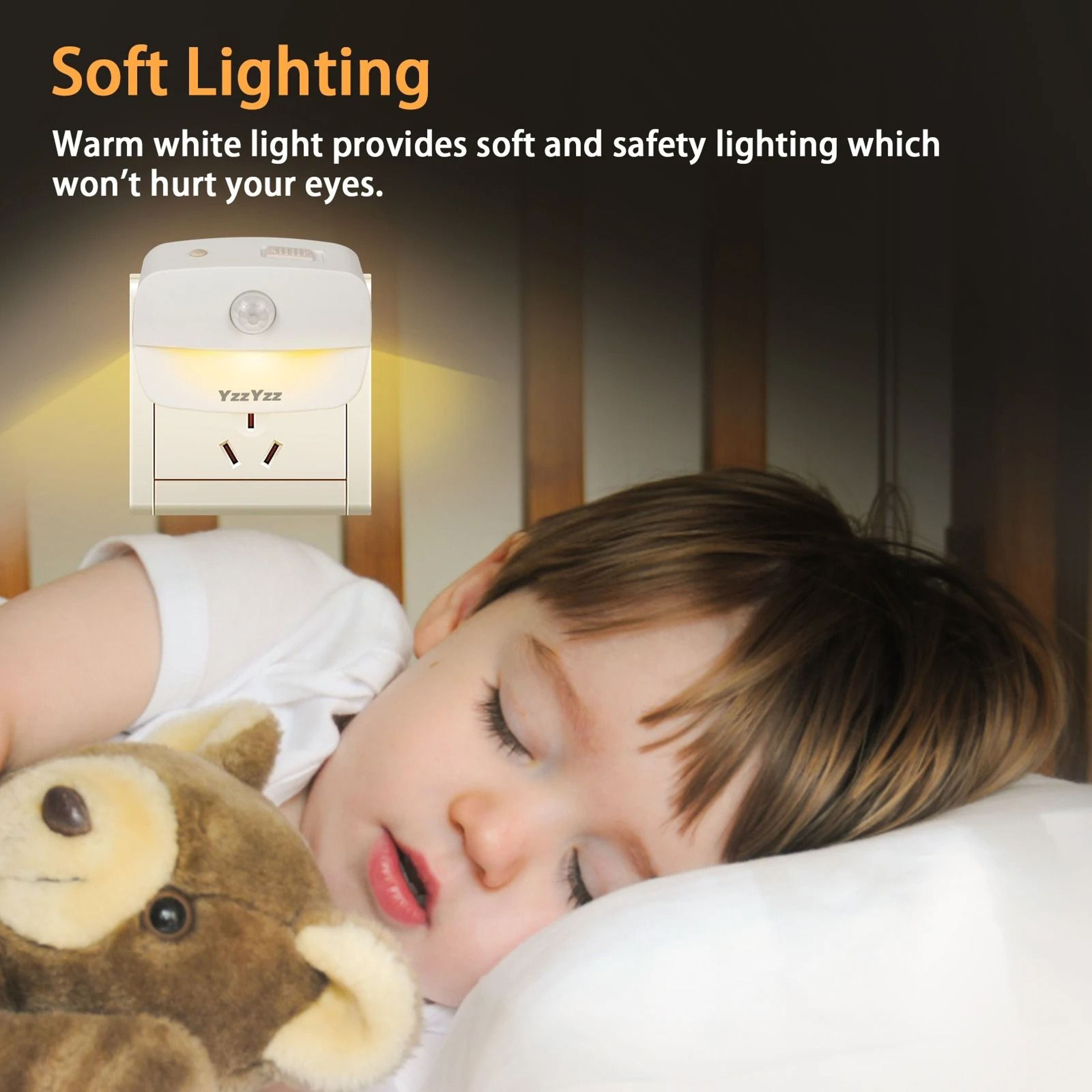 Mini LED Night Light With PIR Motion Sensor For Bedroom And Hallway 3
