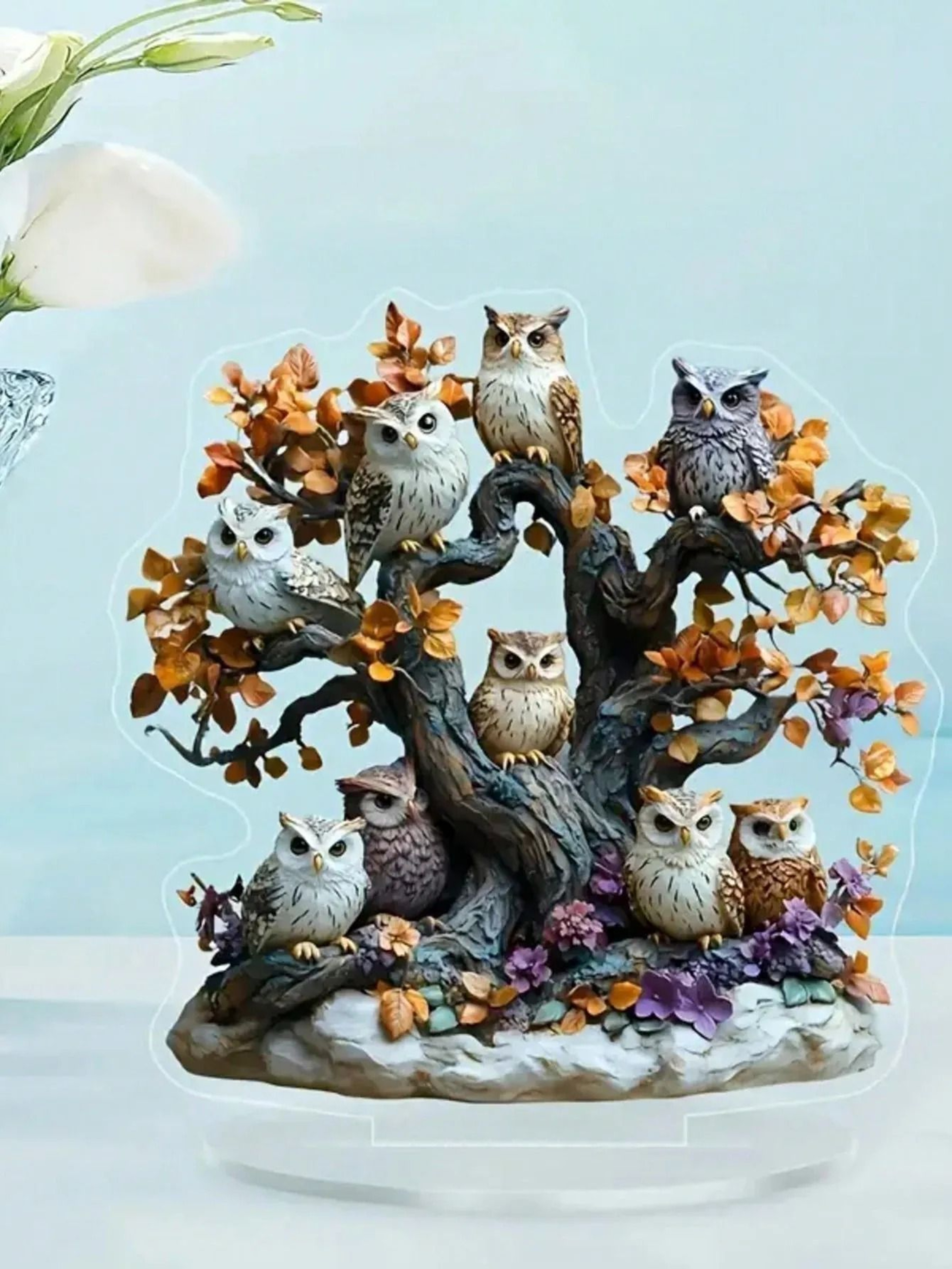 Owl Family Ornament Anime Themed Collectible Home And Office Decoration 10