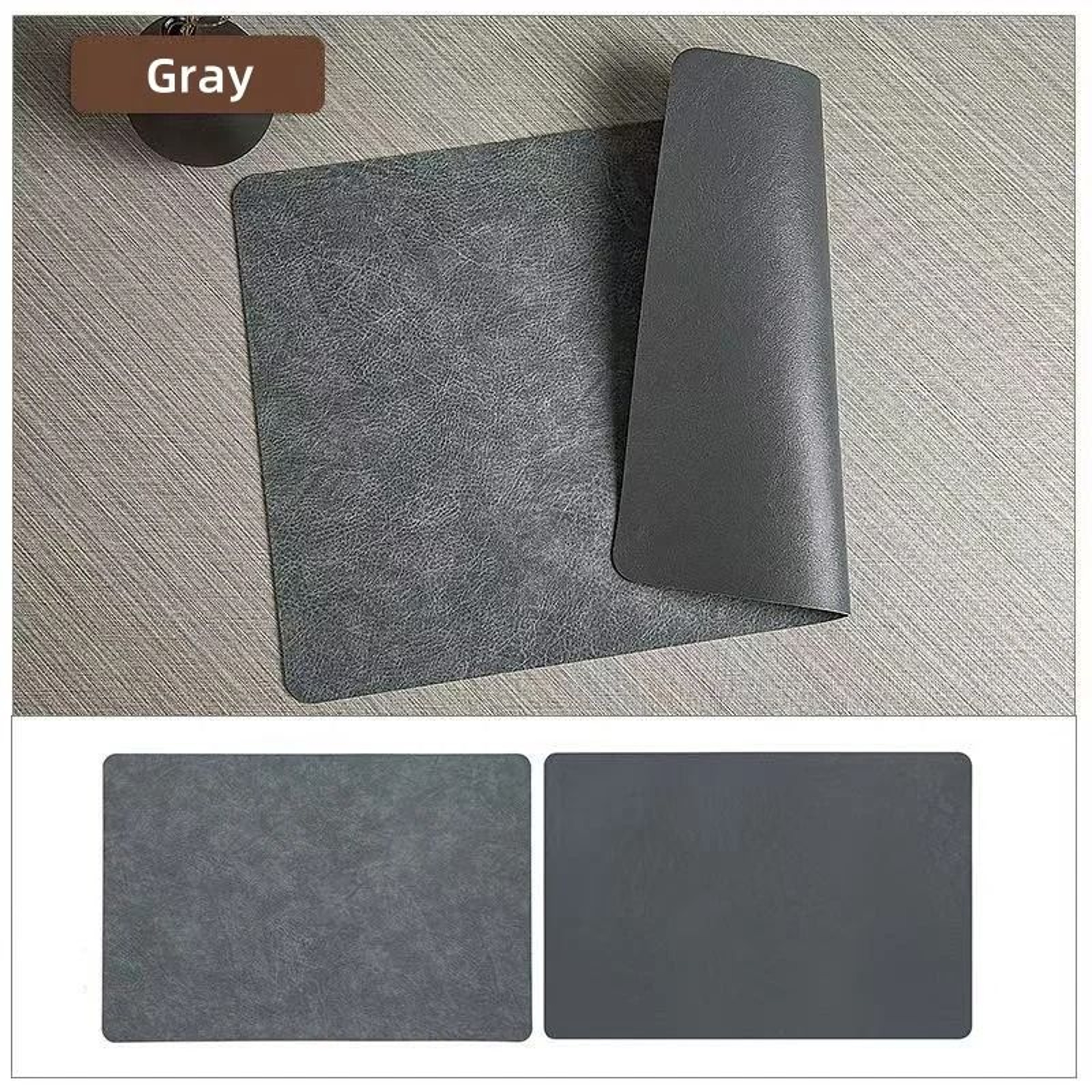 Square Faux Leather Kitchen Dining Placemats  HeatResistant Insulation Table Mats 13